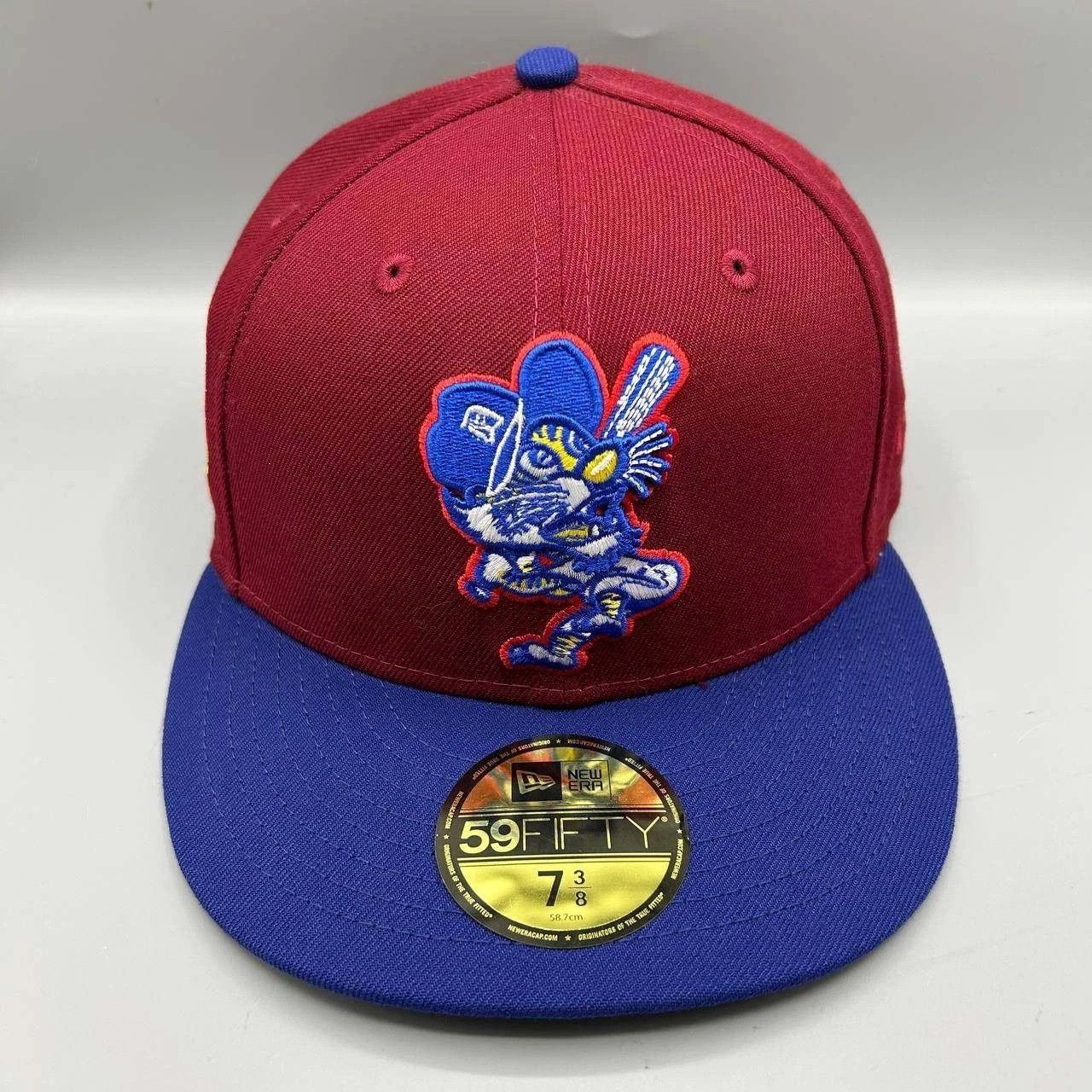 New Era Detroit Tigers Hat Men 7 3/8 Red Blue MLB Fitted Cap Size ONE SIZE - 1 Thumbnail