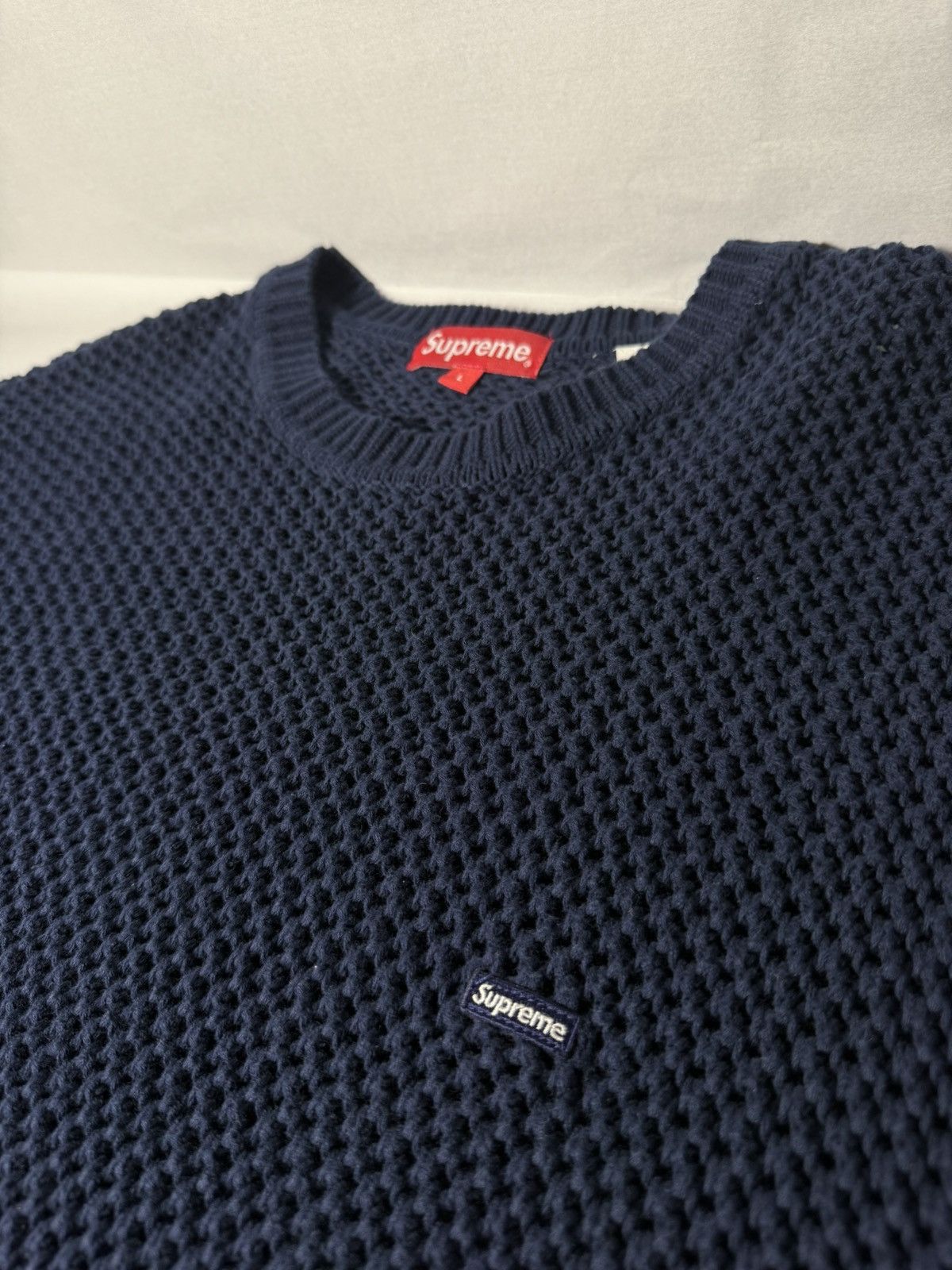 Supreme Supreme open knit sweater ss18 size L Size US L / EU 52-54 / 3 - 6 Thumbnail