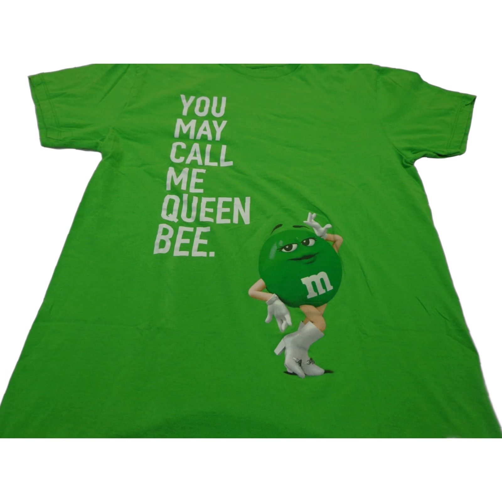 Vintage M&M's Green YOU MAY CALL ME QUEEN BEE T-Shirt Size M Medium Green Unisex Adults Short Sleeve Graphic Tee Men Women Size US M / EU 48-50 / 2 - 1 Thumbnail