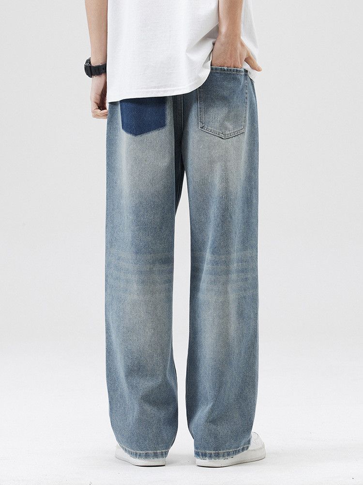 Vintage Men's Straight Loose-Fit Oversized Distressed Jeans Size US 32 / EU 48 - 3 Thumbnail