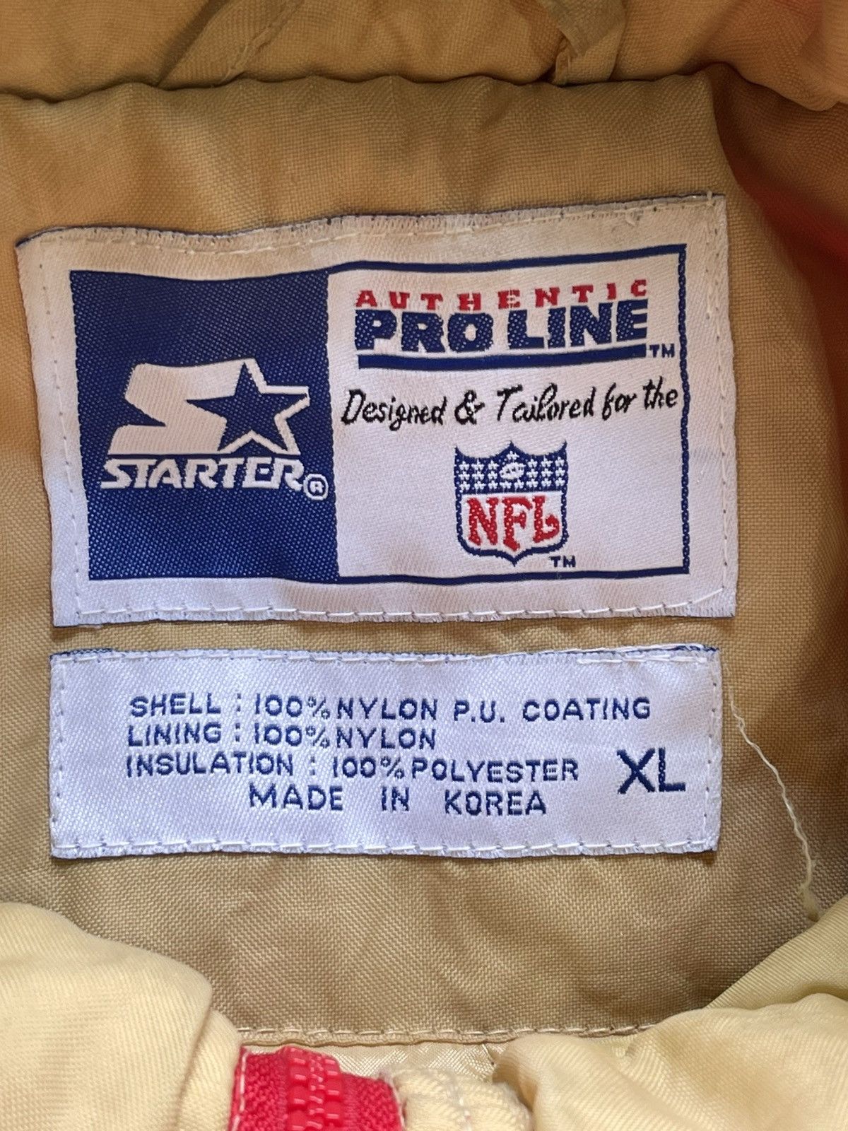 Starter Vintage San Francisco 49ers Stater Puffer Jacket Size US XL / EU 56 / 4 - 6 Thumbnail
