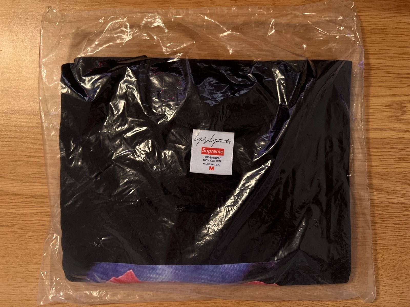 image of Supreme x Yohji Yamamoto This Was Tomorrow Tshirt Ds in Black, Men's (Size Medium)