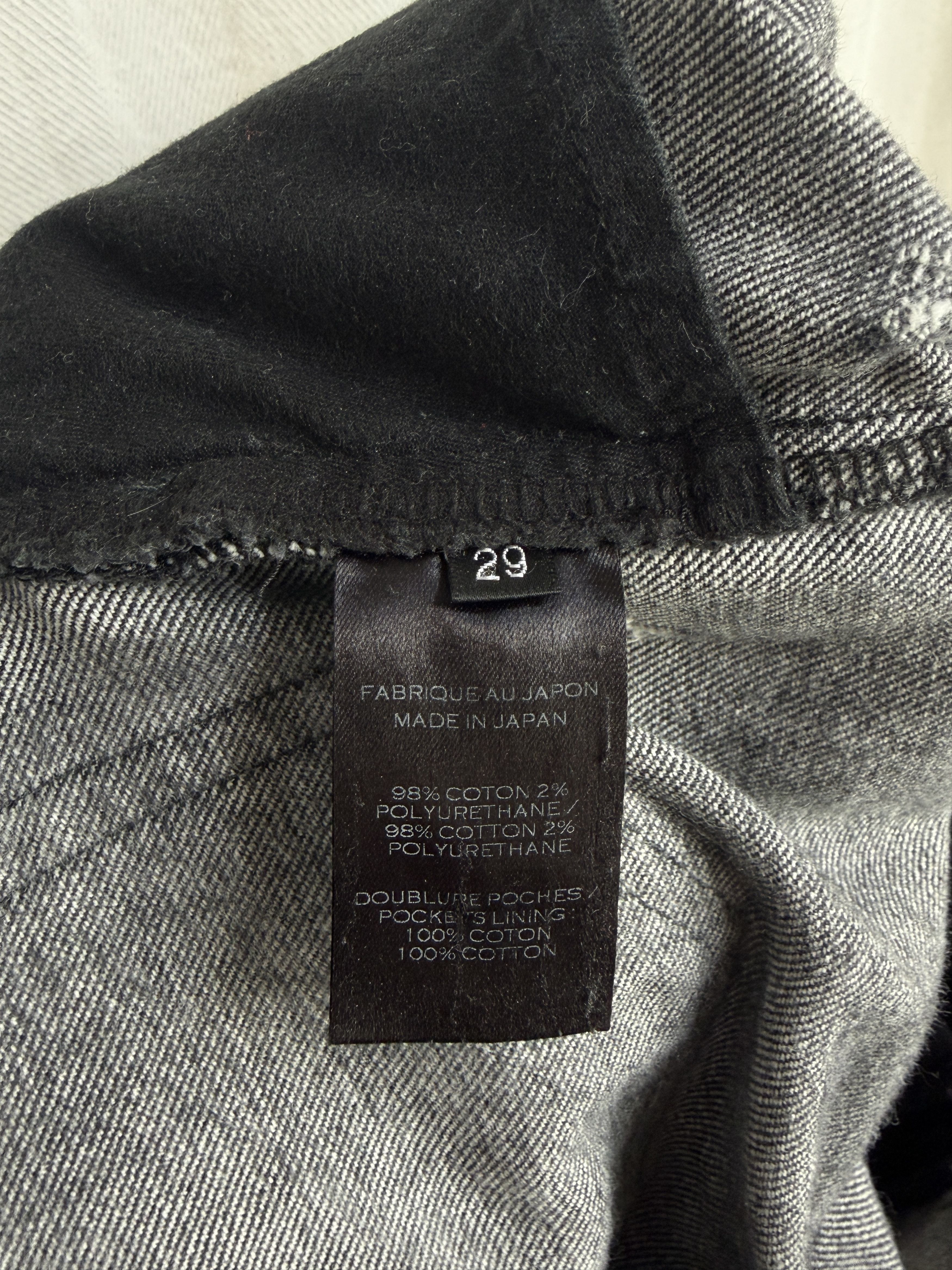 Balmain Distressed Black Biker Denim Pants Size US 29 - 11 Thumbnail