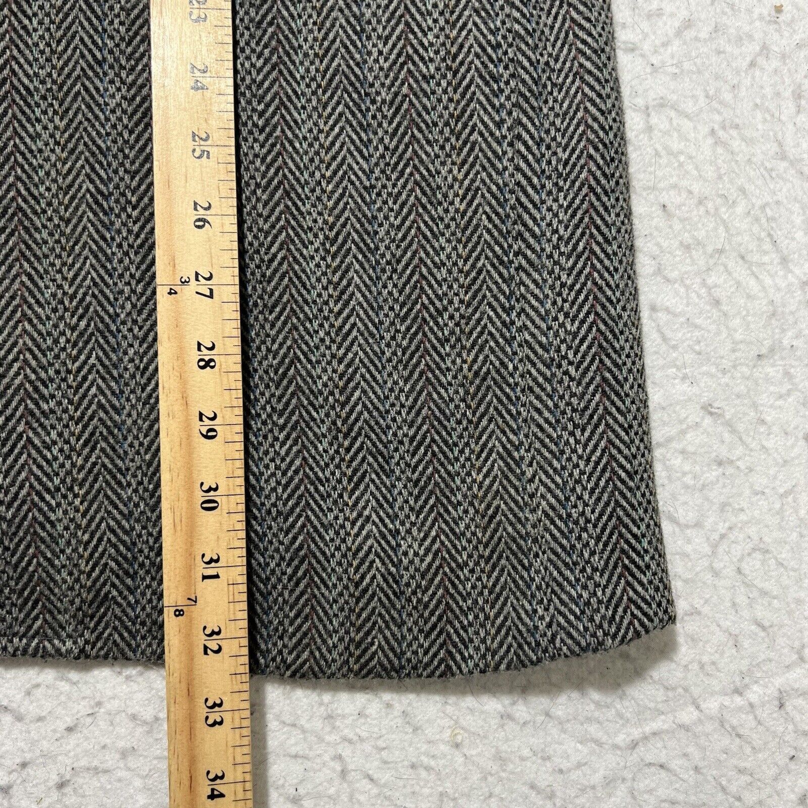 Sears Sears 44L Tweed Polyester/Wool Herringbone Sport Coat Size 44L - 11 Thumbnail