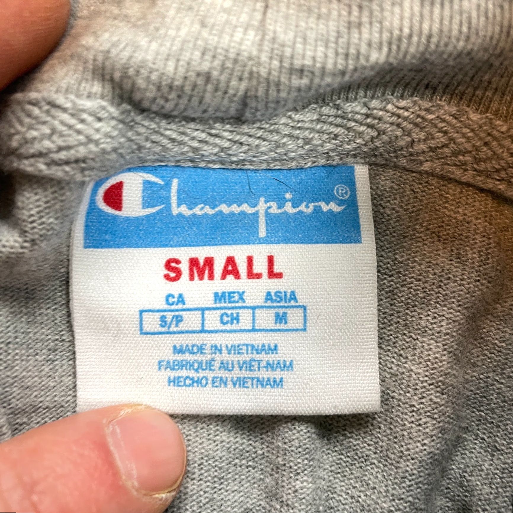 Champion Champion Shirt Womens Small Gray Mock Neck Logo Cotton Pullover Long Sleeve Top Size S / US 4 / IT 40 - 7 Thumbnail