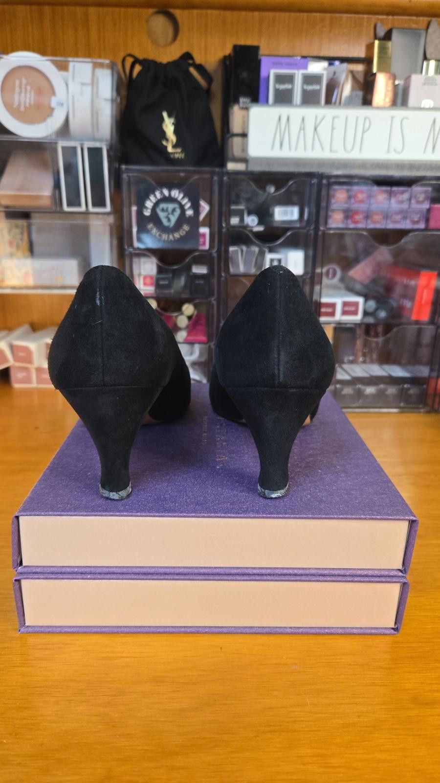 Salvatore Ferragamo ✨ Salvatore Ferragamo Black Suede Pumps ✨ Size US 6 / IT 36 - 3 Thumbnail