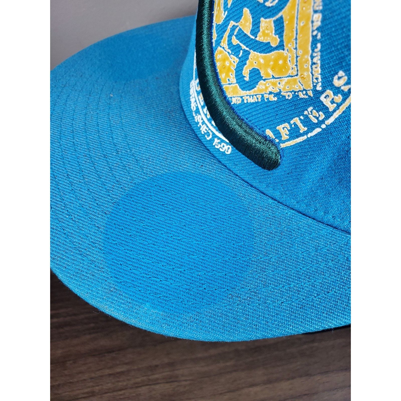 Rocawear Rocawear Teal Blue Cap Hat Sz 7 1/4 JAY Z Faded Logo *READ* Size ONE SIZE - 5 Thumbnail