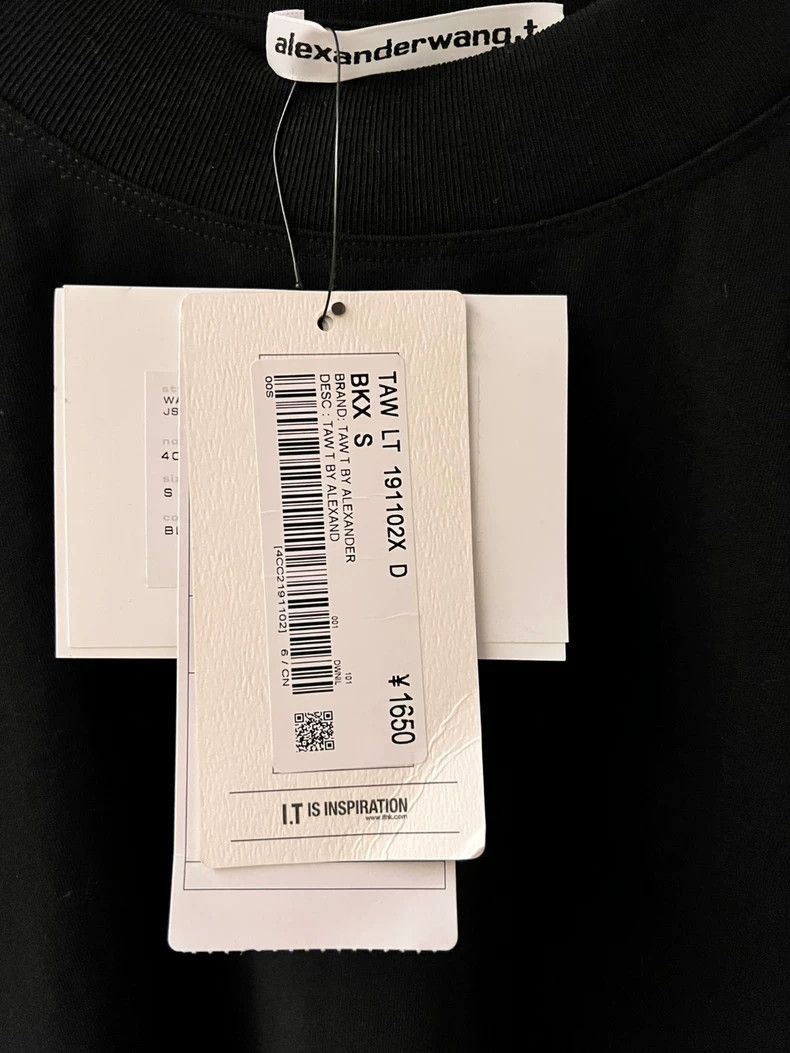 Alexander Wang Alexander Wang Cropped Long Sleeve T-shirt- Size S / US 4 / IT 40 - 3 Thumbnail