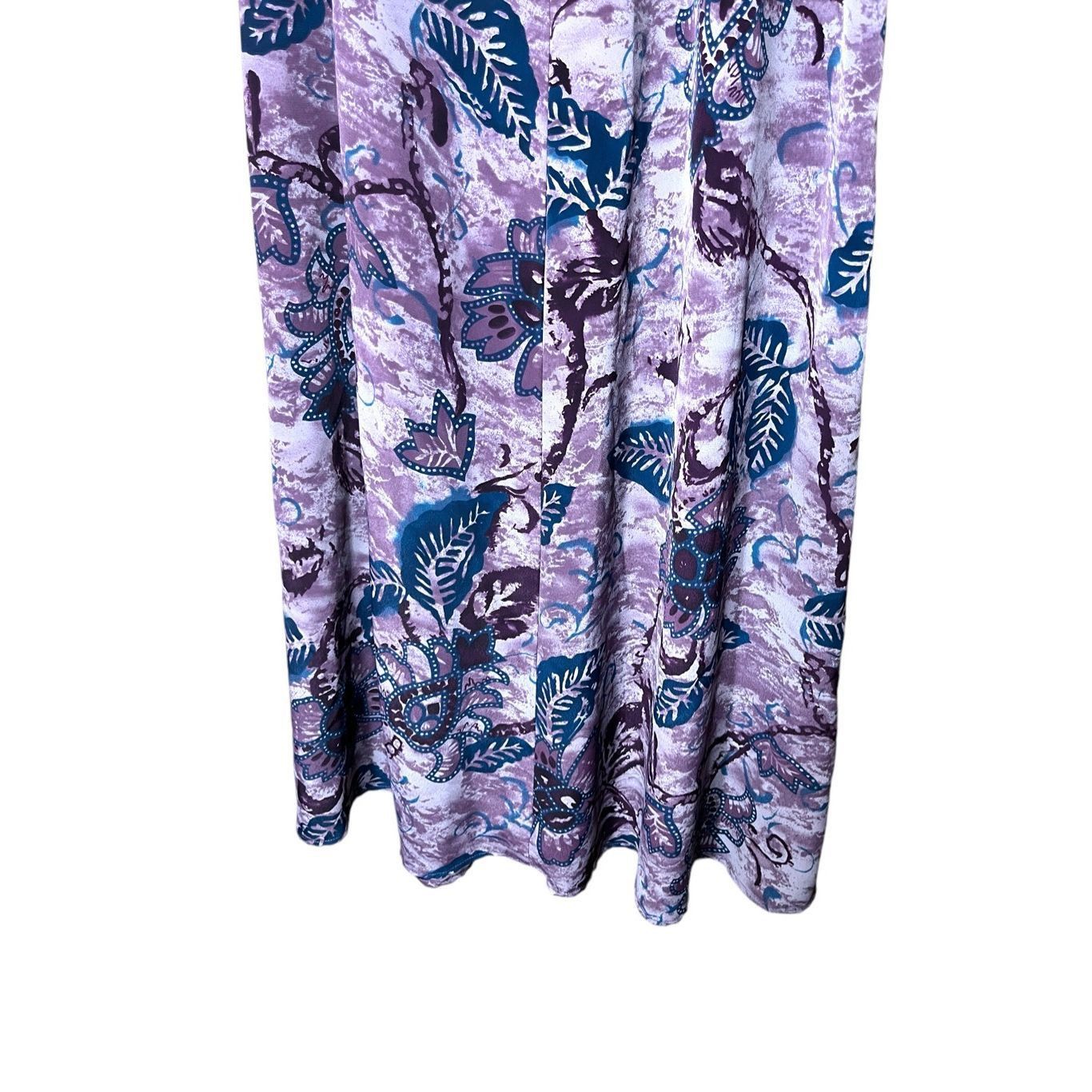Other Vintage Sharon Anthony 90s Purple Maxi Skirt Size M Size 27" / US 4 / IT 40 - 3 Thumbnail