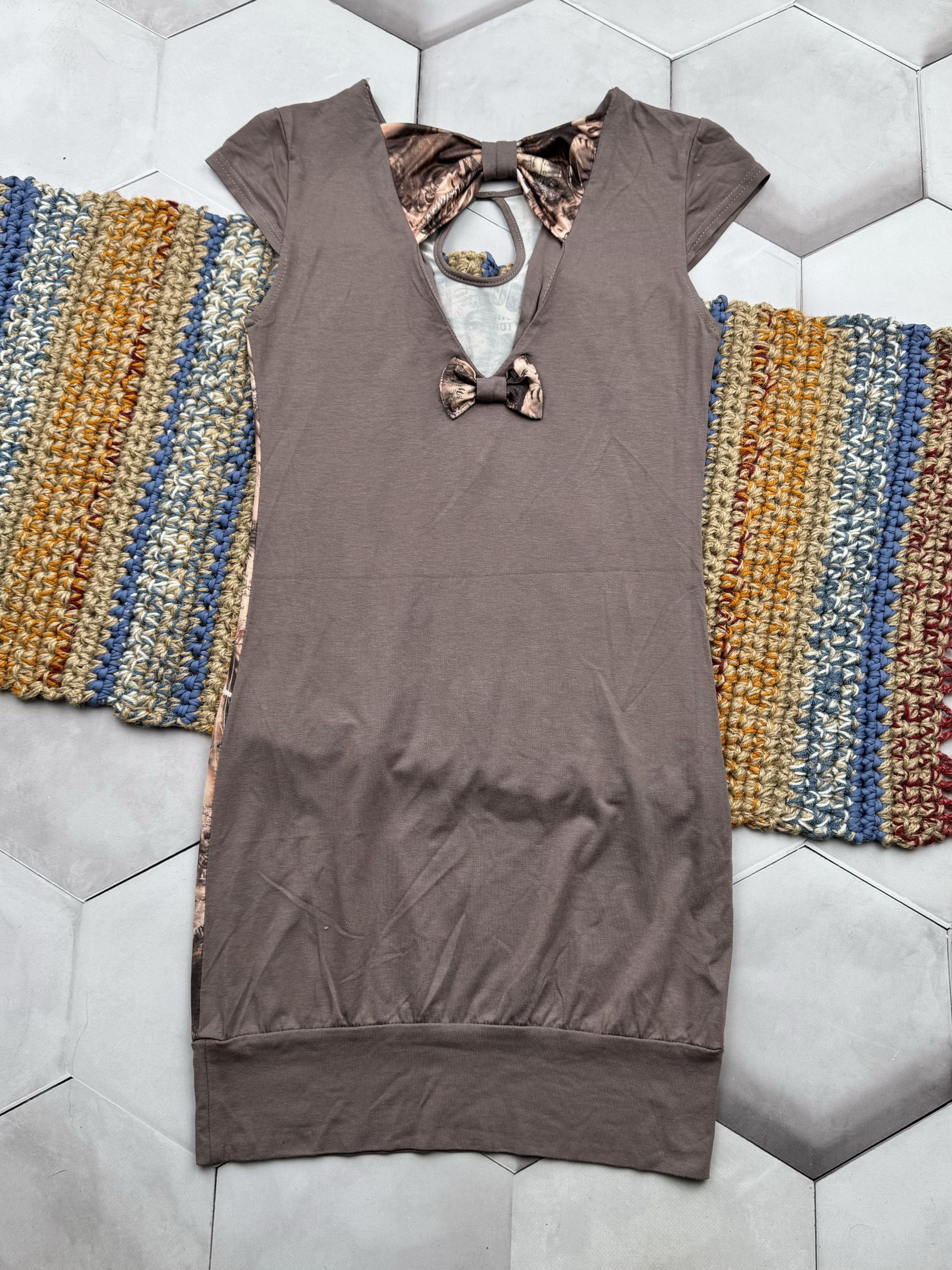 Japanese Brand Vintage Printed Dress (E4) Size M / US 6-8 / IT 42-44 - 4 Thumbnail