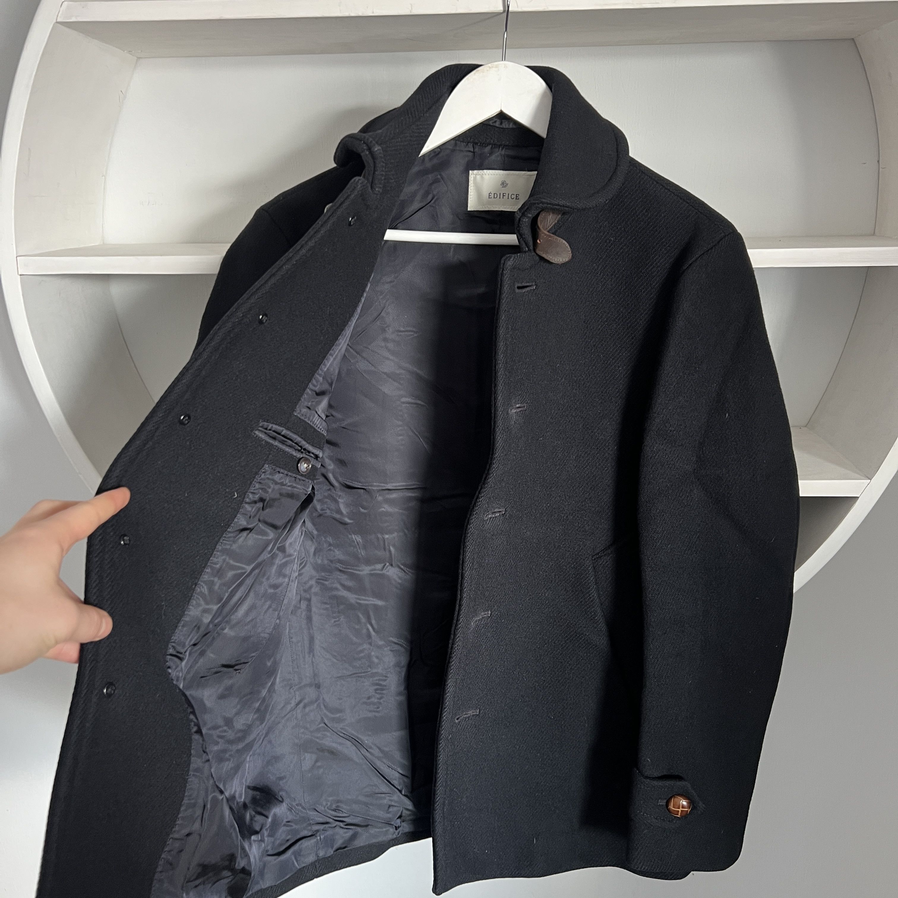Edifice Japan × Japanese Brand RARE Men's EDIFICE Wool Casual Button Coat Size 46 Size US S / EU 44-46 / 1 - 5 Thumbnail