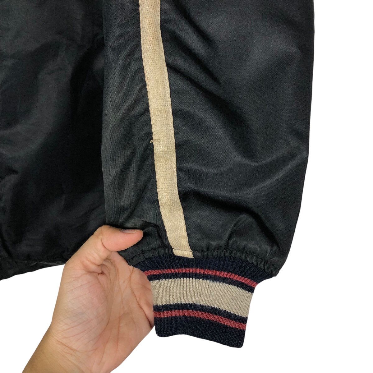 Harley Davidson × Vintage Vintage Bomber Racing Biker Jacket Harley Davidson SunFaded Size US L / EU 52-54 / 3 - 16 Thumbnail