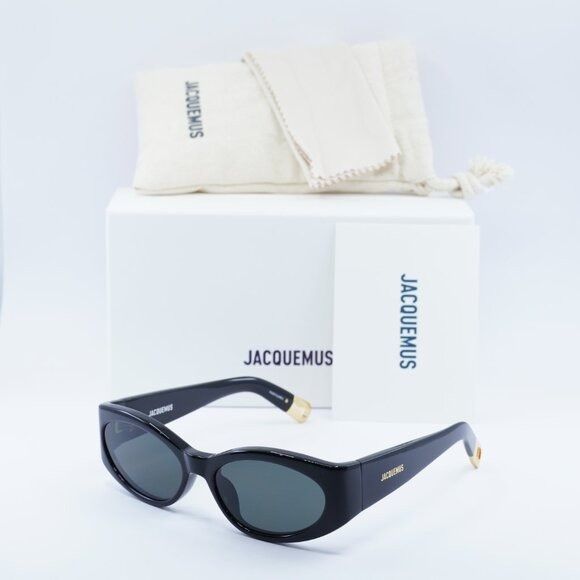 Jacquemus Jacquemus JAC/86 C1 Sunglasses Shiny Black Square  display picture 3