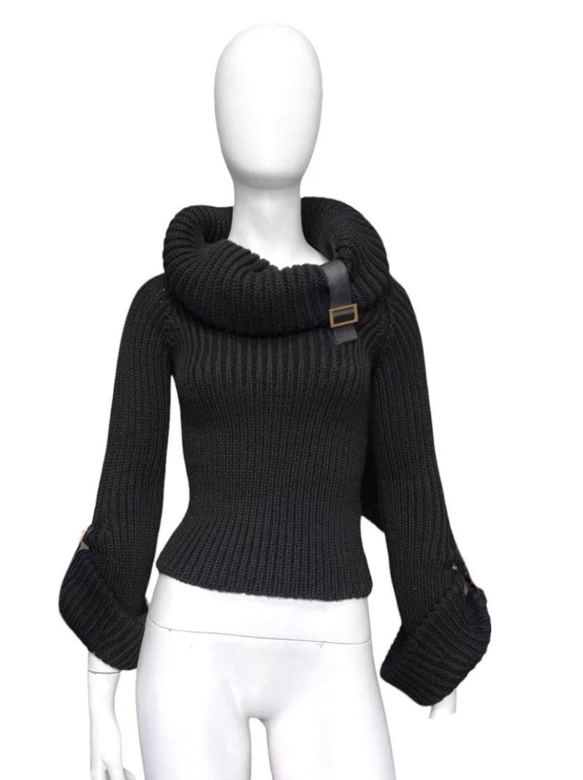 Gucci Gucci Fall 2003 Tom Chunky Cropped Knit Turtleneck Sweater Size S / US 4 / IT 40 - 1 Thumbnail