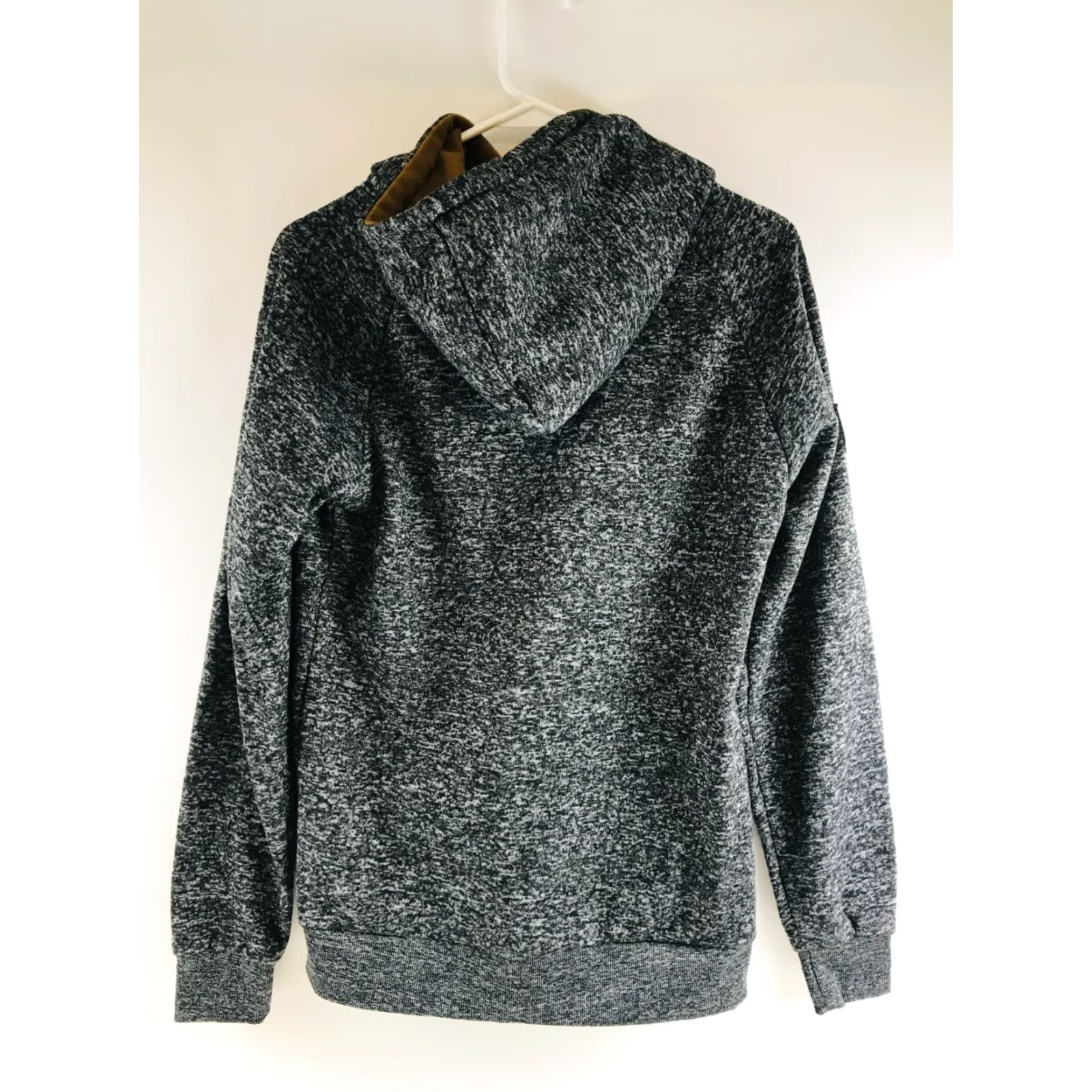 Vintage SIIMHWRSS Sweater Women's Medium Full Zip Lined Black Gray Mock Neck Long Sleeve Regular Fit For Fall Spring Winter Size M / US 6-8 / IT 42-44 - 2 Thumbnail