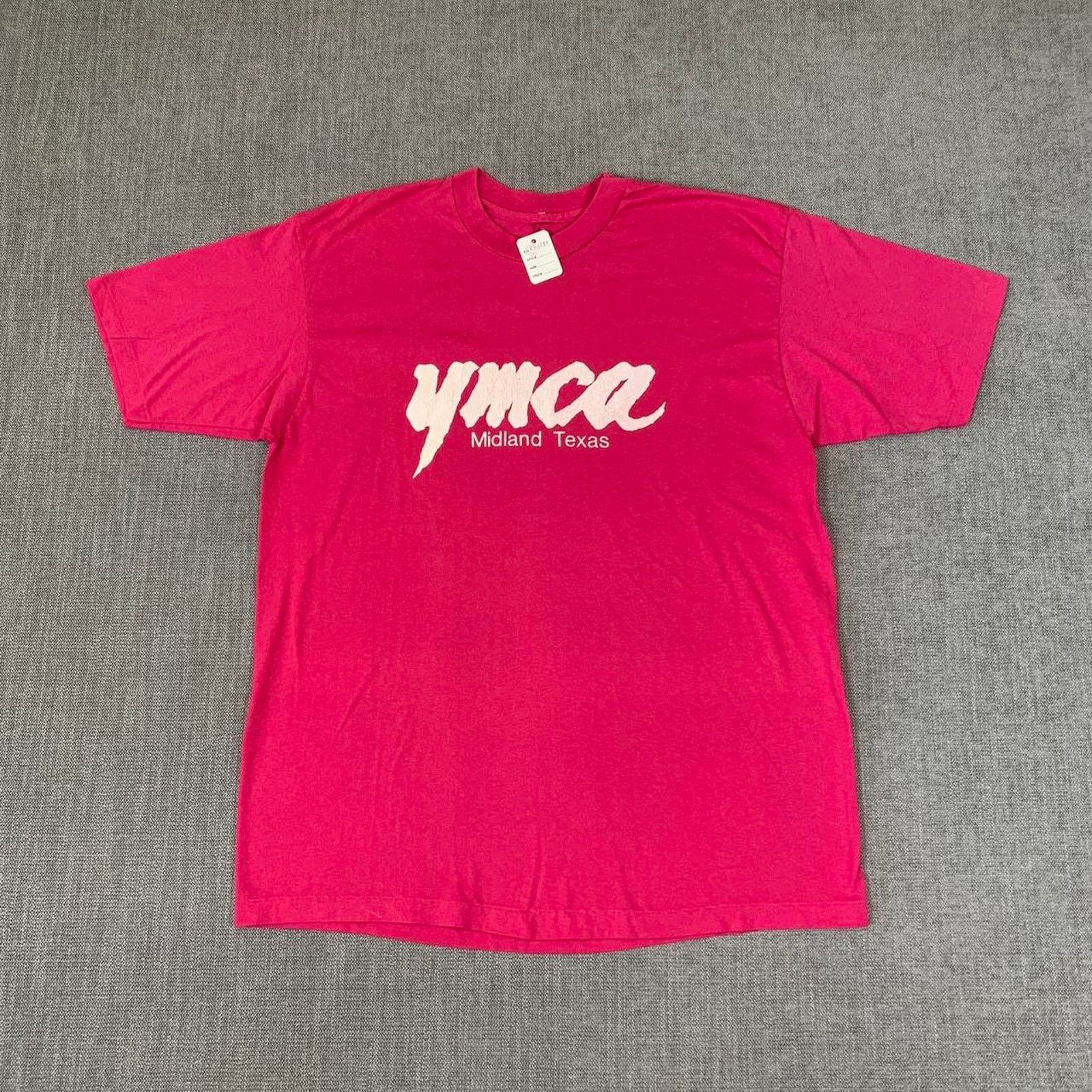Vintage Vintage Ymca Midland Texas pink t-shirt Size US XL / EU 56 / 4 - 3 Thumbnail