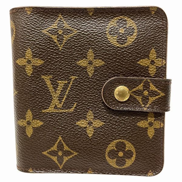 Louis Vuitton Louis Vuitton Louis Vuitton Compact Zip Monogram Wallet Canvas Short Wallet M61667 Size ONE SIZE - 1 Thumbnail