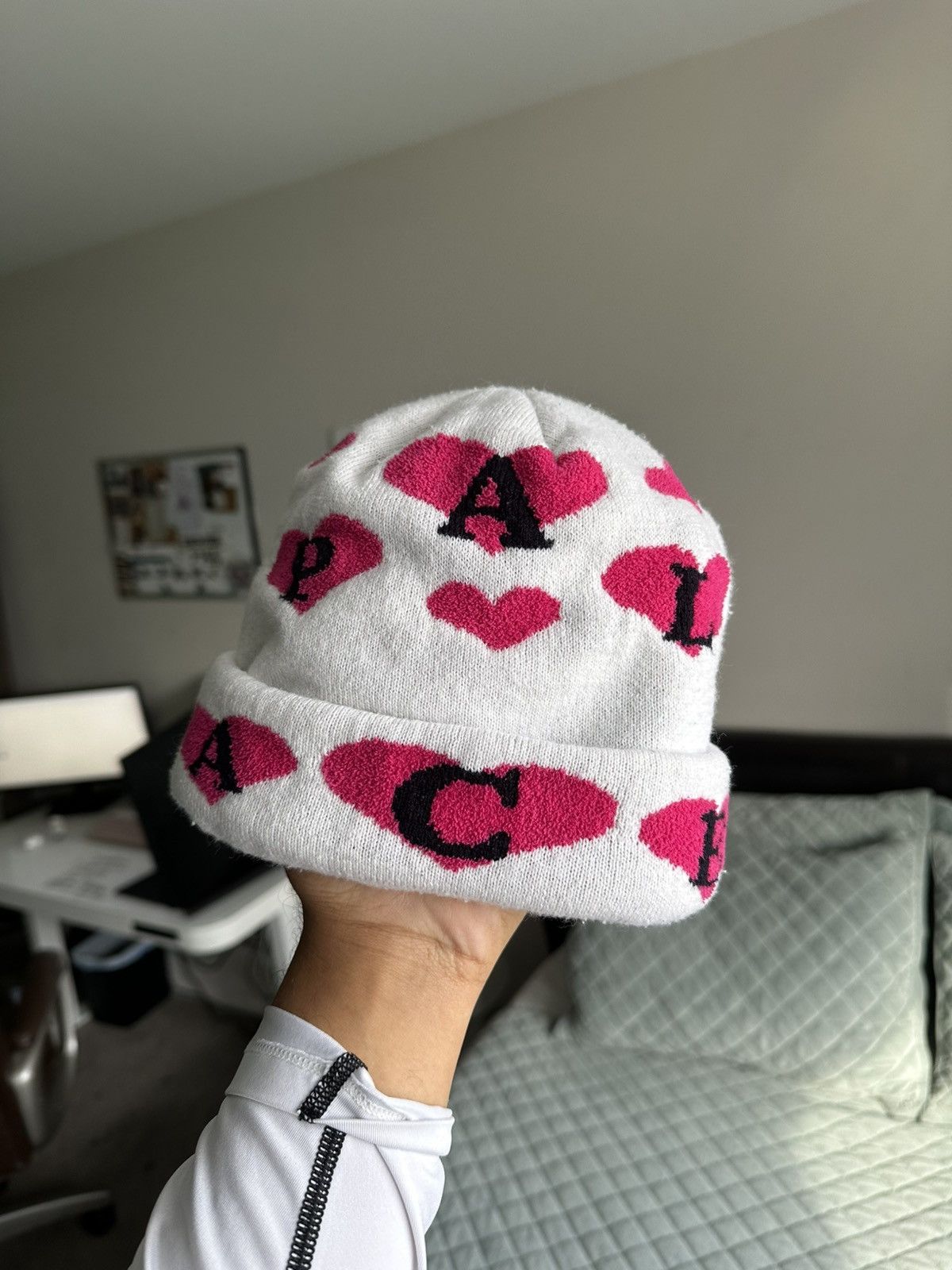 Palace Palace hearts beanie Size ONE SIZE - 5 Thumbnail