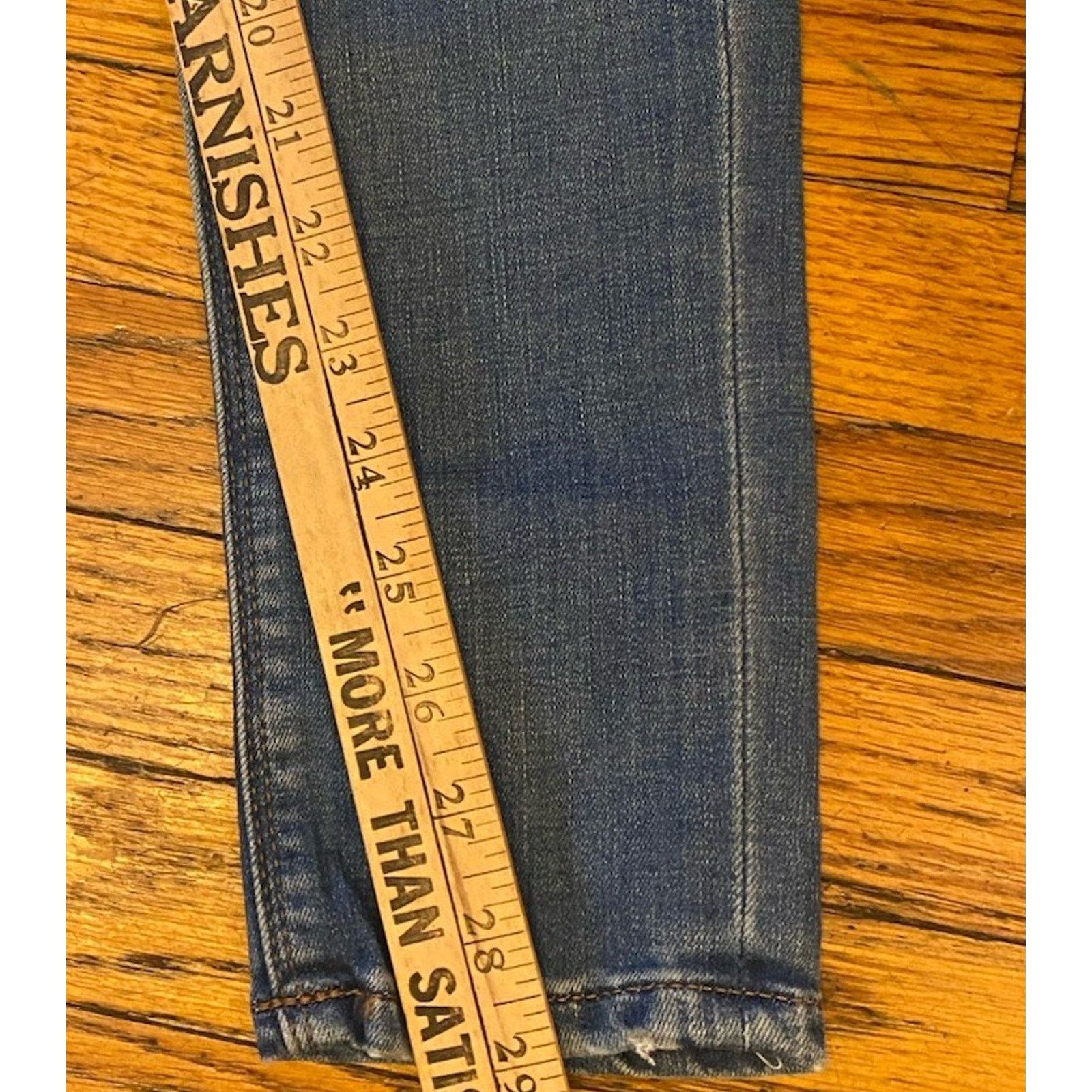 Express NWT Express Denim Stretch Leggings Pants Women’s 4 Mid Rise Size 27" / US 4 / IT 40 - 7 Thumbnail