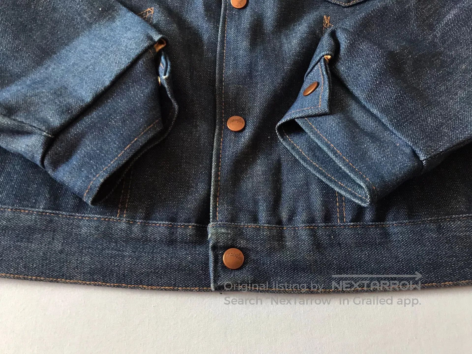 Wrangler 80s Wrangler JL720NV Western Denim Jacket 42. Size US XS / EU 42 / 0 - 7 Thumbnail