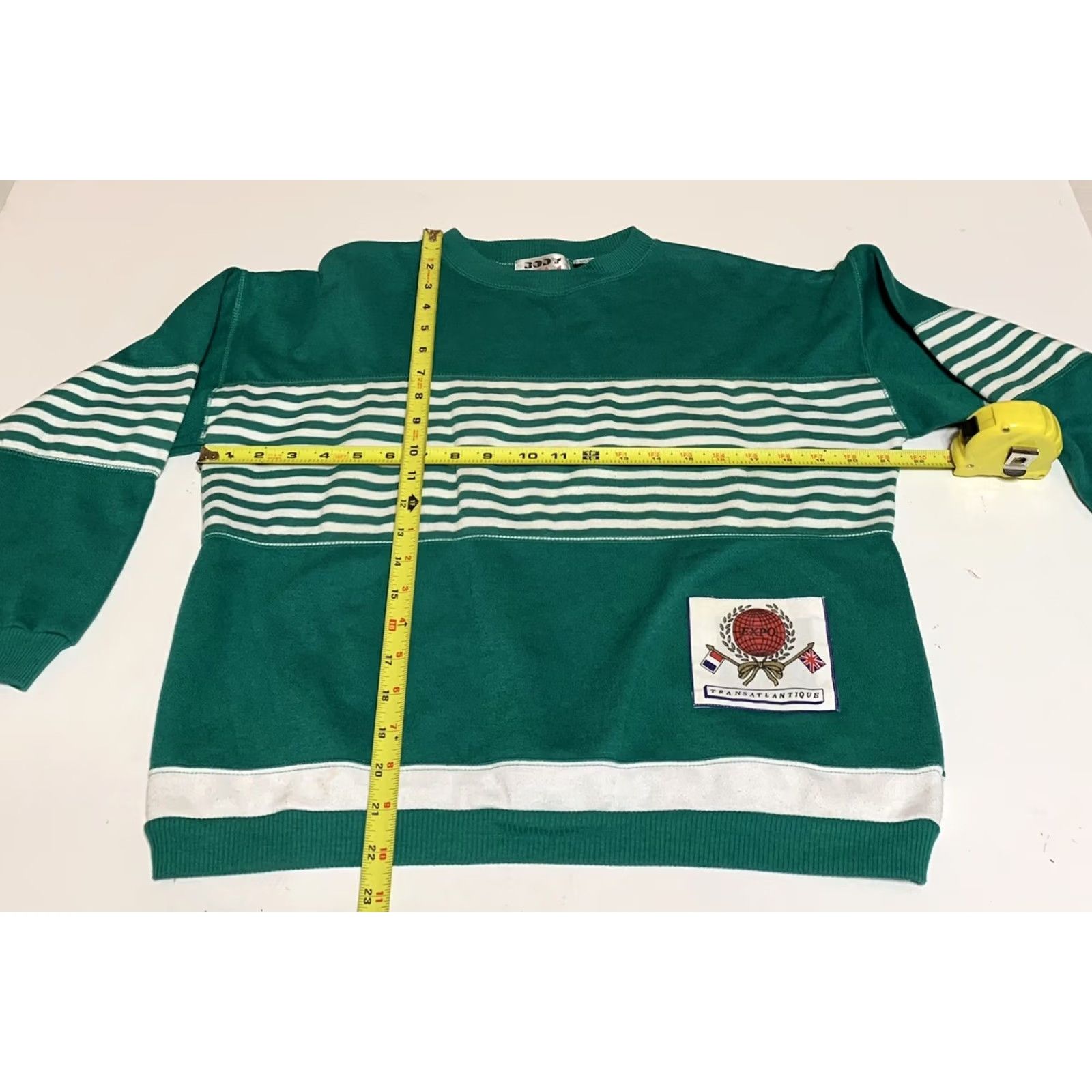 Vintage VINTAGE Body Beam Sweatshirt Womens M Green 1990s Casual Cotton Blend Shirts Womens Size M / US 6-8 / IT 42-44 - 3 Thumbnail