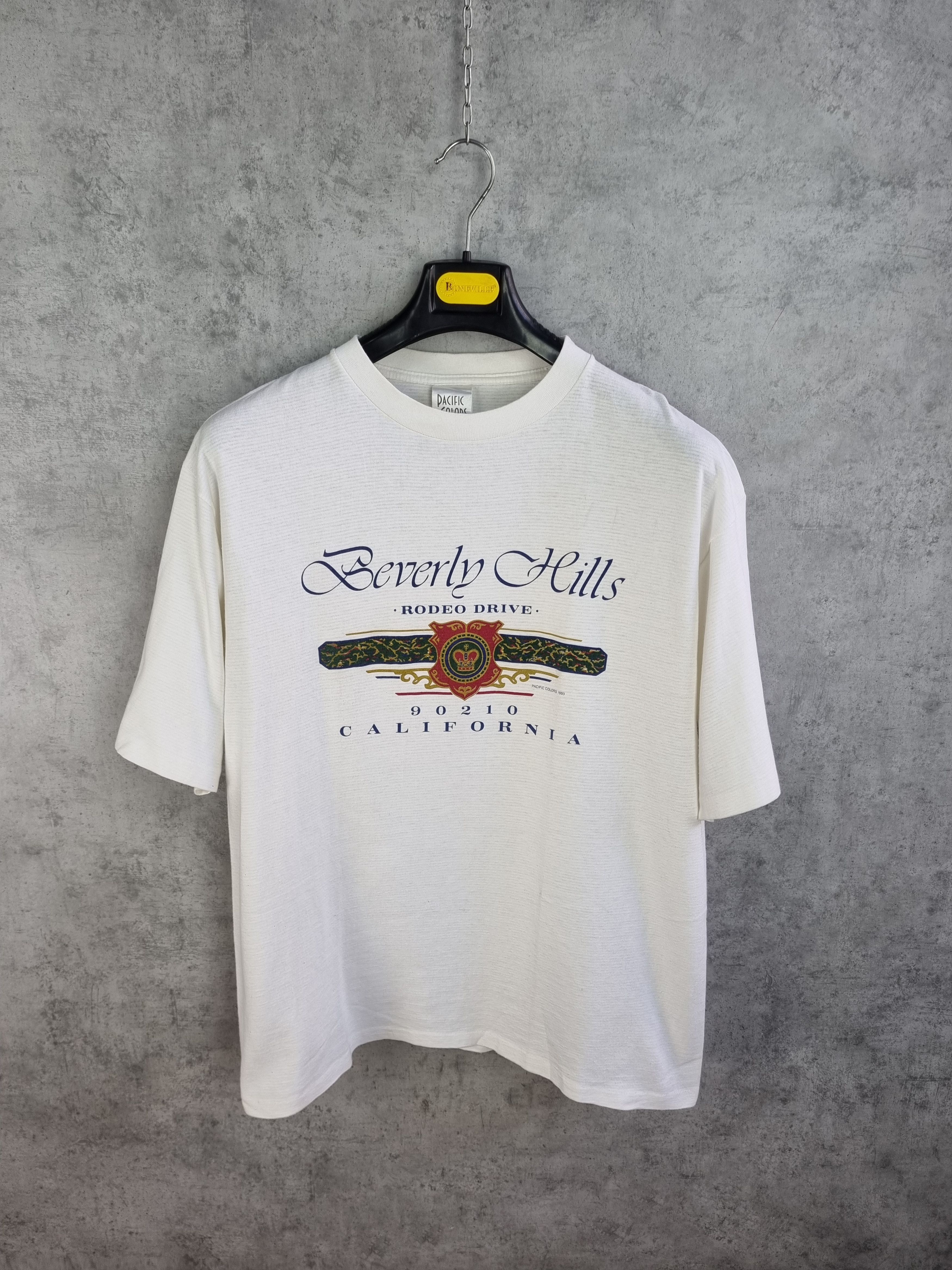 Other 93s Single Stitch Beverly Hills Rodeo Drive BigLogoTeeShirt Size US XL / EU 56 / 4 - 16 Thumbnail