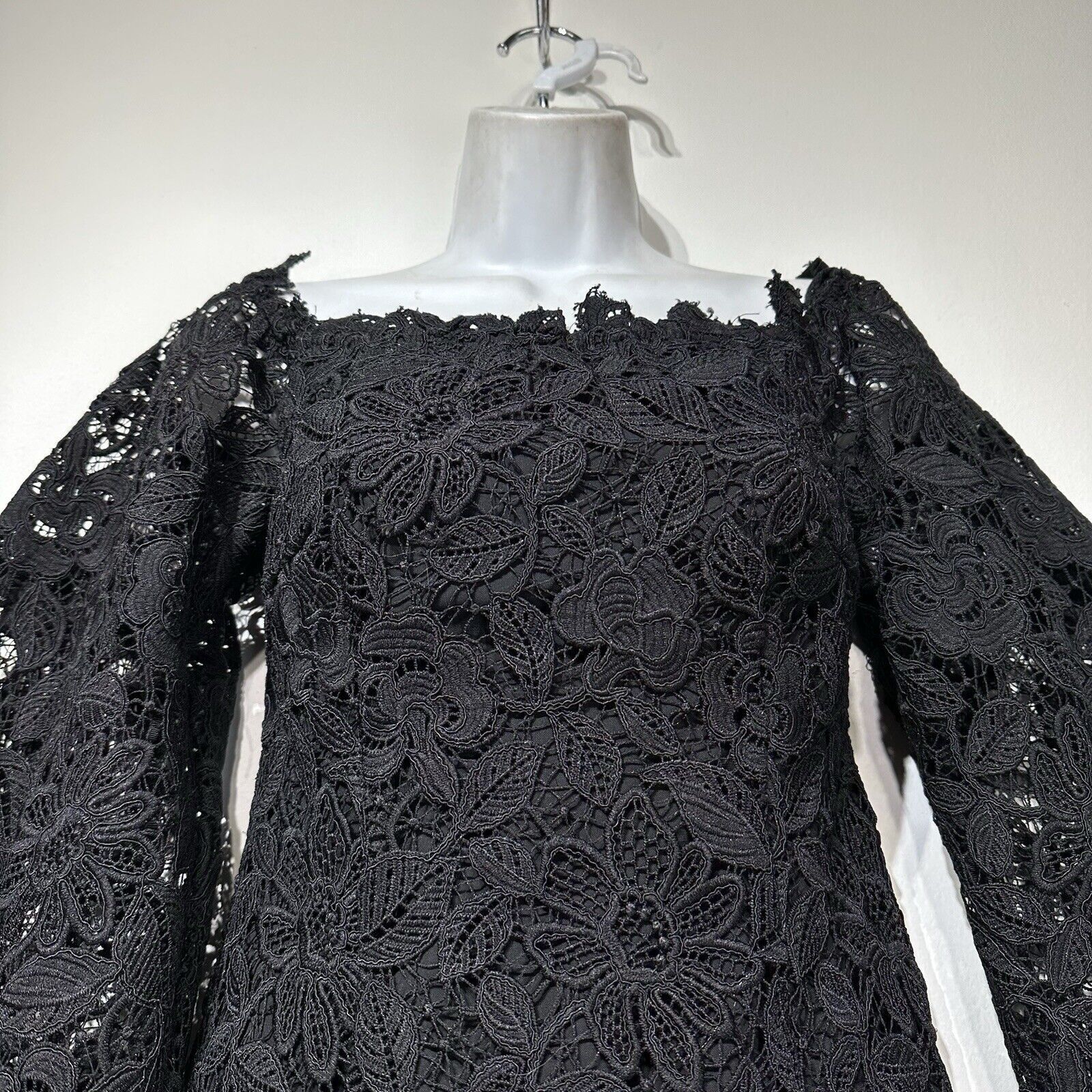 Free People Free People Dusk Lace Off Shoulder black Mini Dress Size 0 Size XS / US 0-2 / IT 36-38 - 3 Thumbnail