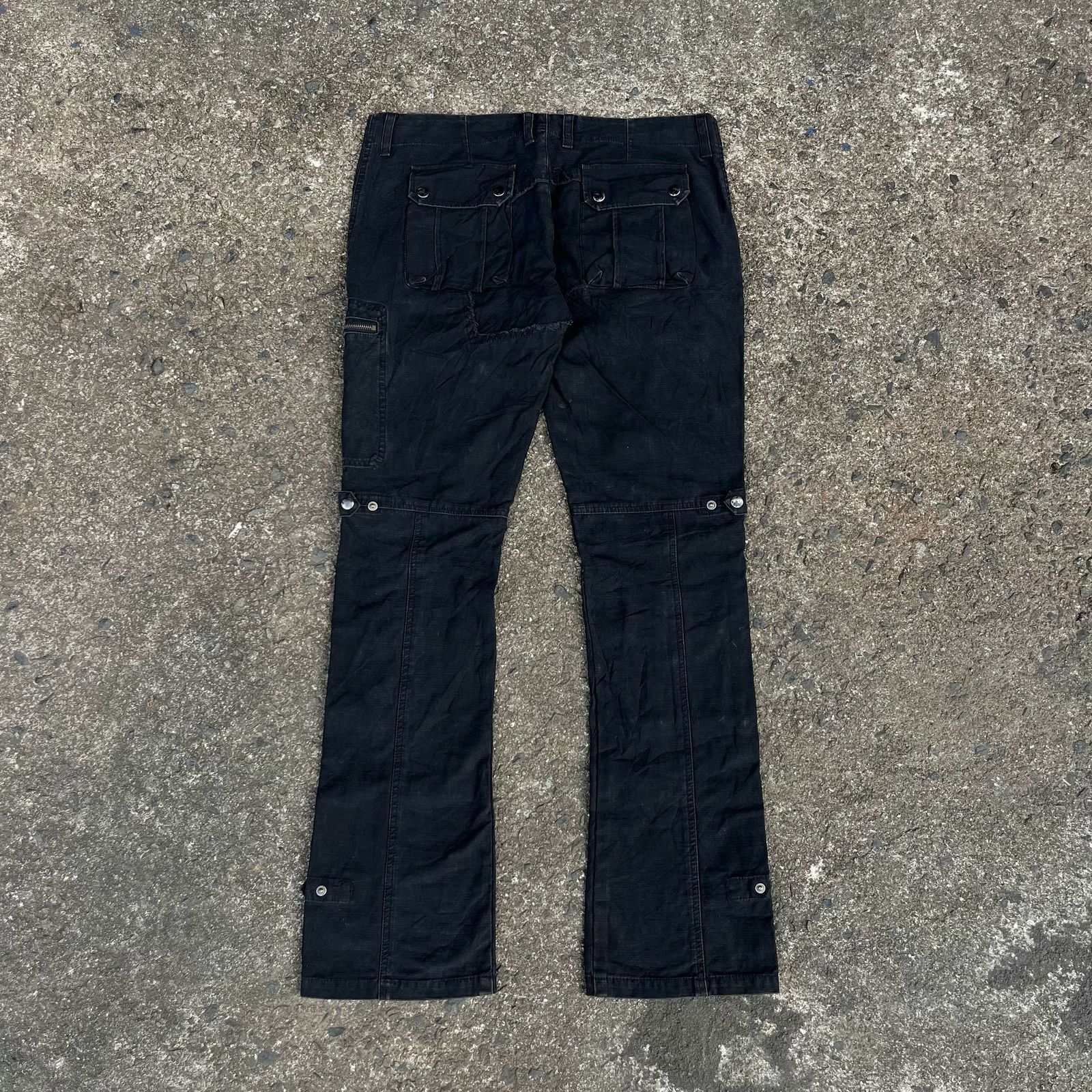 If Six Was Nine × In The Attic × Japanese Brand RARE In The Attic Multi Pocket Cargo Flared Pants Size US 32 / EU 48 - 7 Thumbnail