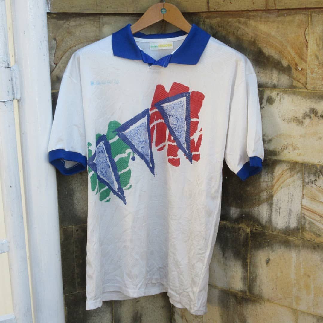 Diadora × Vintage Vintage Diadora Italy Jersey 1990 1991 Third 3rd LARGE Shirt Size US L / EU 52-54 / 3 - 2 Thumbnail