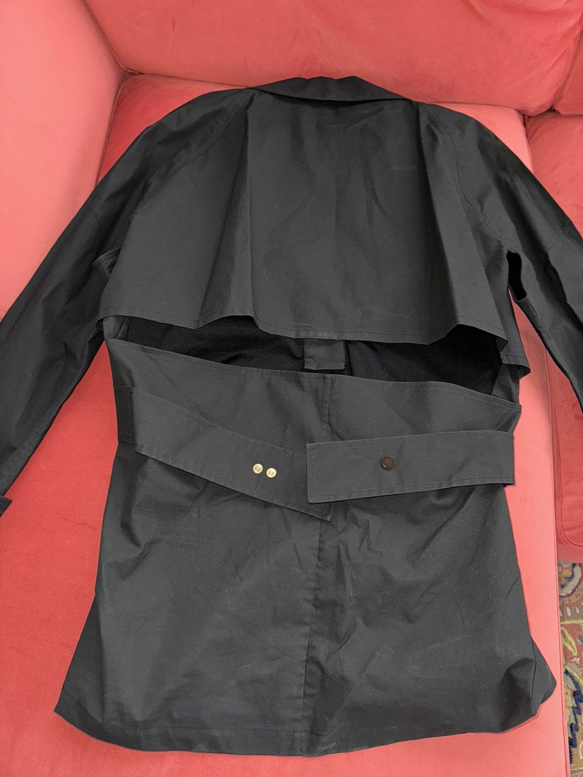 Bottega Veneta Bottega Veneta black poplin shirt-dress, size 42 It Size M / US 6-8 / IT 42-44 - 15 Thumbnail