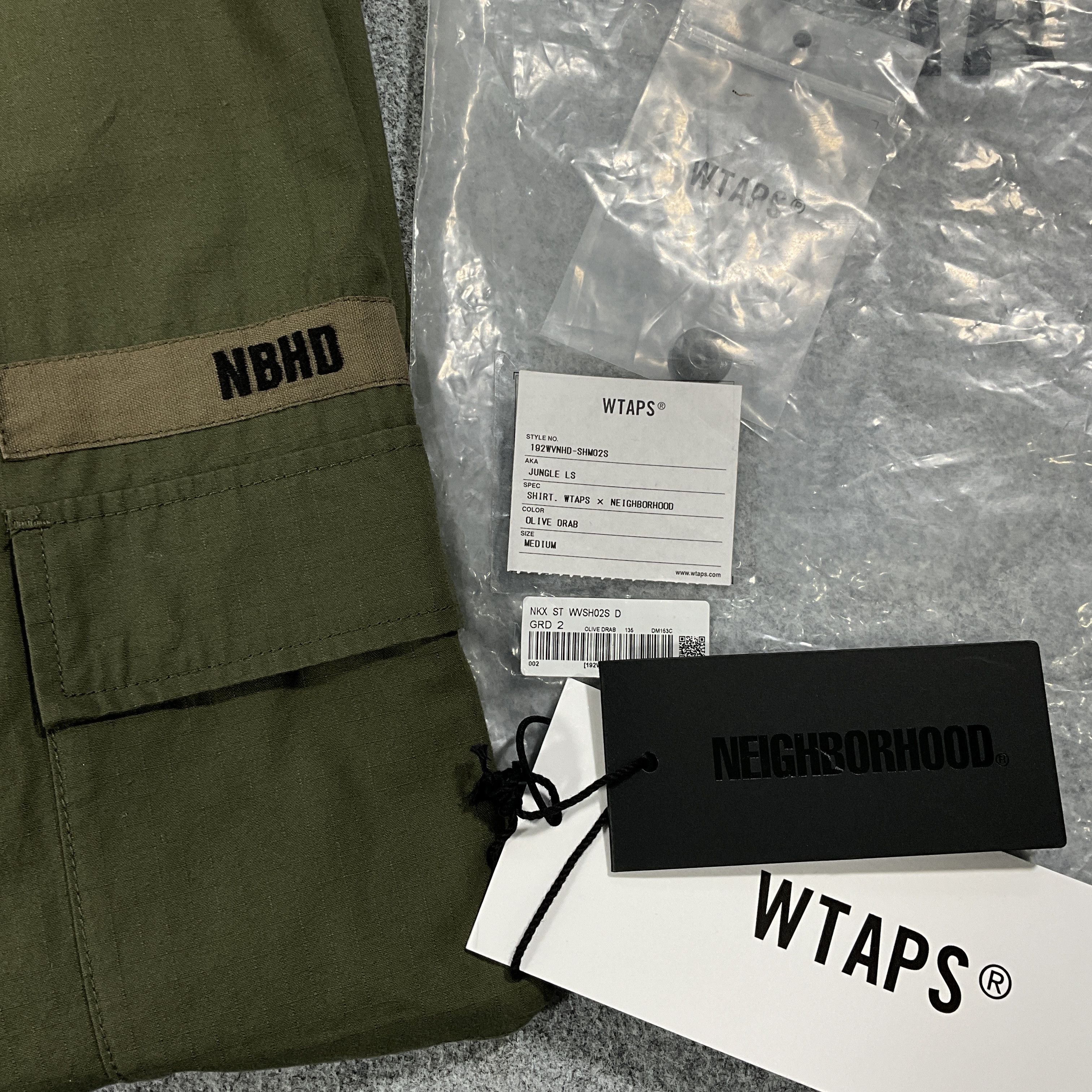 Neighborhood × Wtaps Wtaps x Neighborhood Jungle LS shirt | Grailed