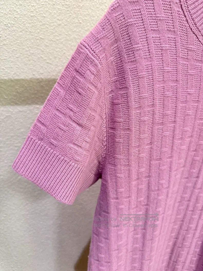 Hermes Hermes H Printed Short Sleeve Knit Dress Size XS / US 0-2 / IT 36-38 - 3 Thumbnail