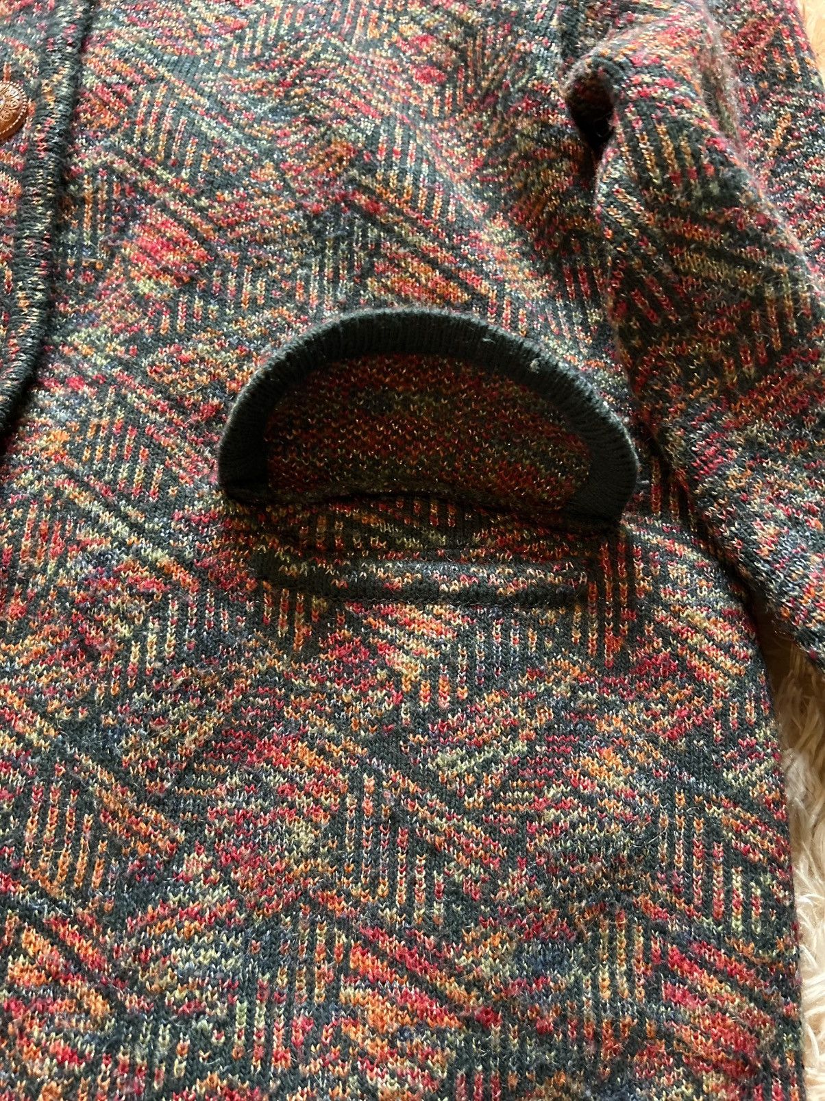 Missoni CRAZY VINTAGE ESCALIER MISSONI STYLED LONG WOOLLEN COAT Size US L / EU 52-54 / 3 - 7 Thumbnail