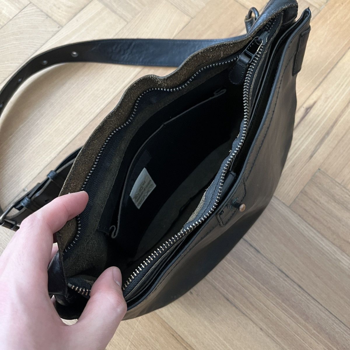 バッグ Y's yohji yamamoto leather bag archive 1990s Yohji Yamamoto Y's For Men “5-Pocket” Messenger Bag