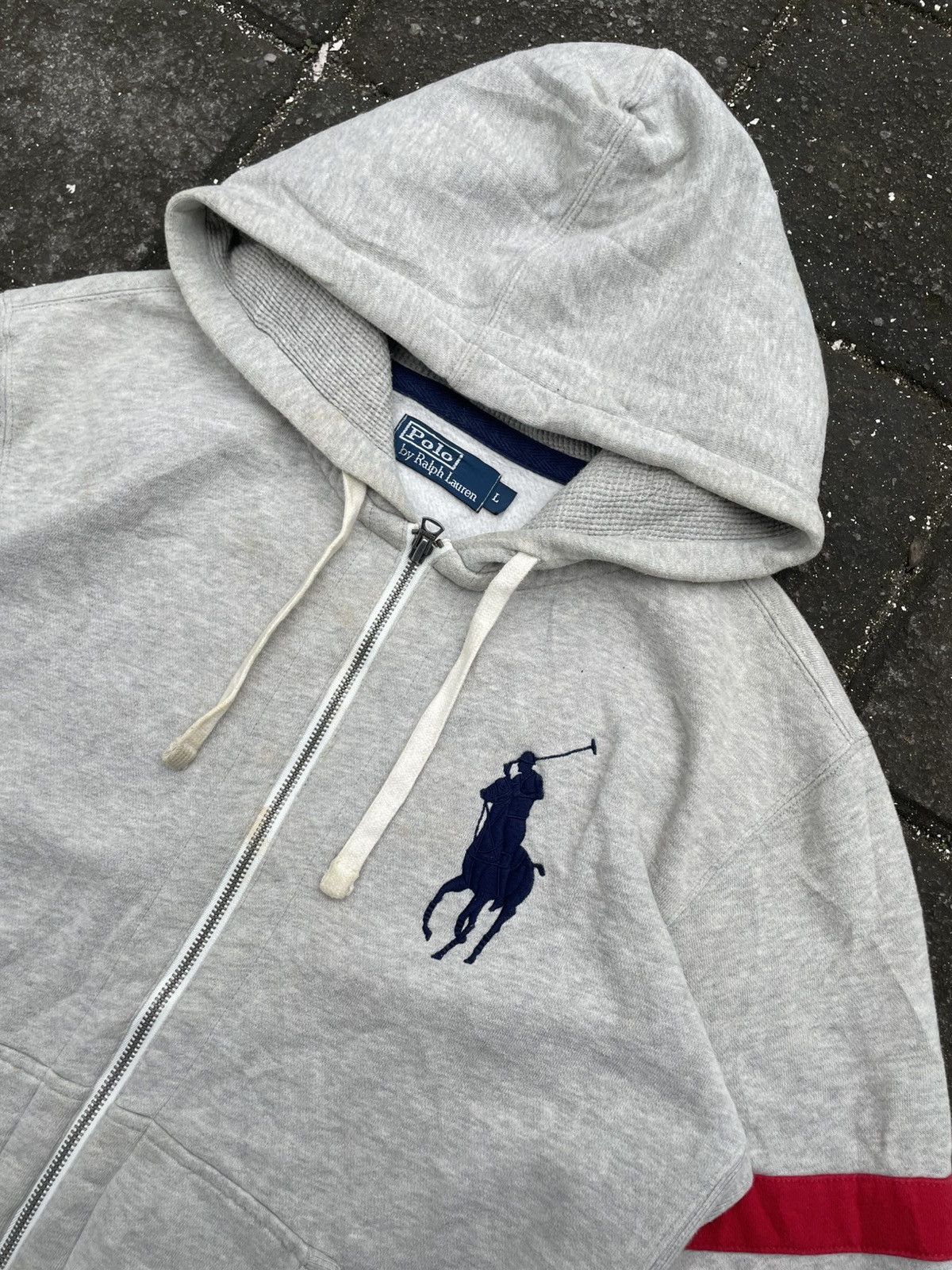 Polo Ralph Lauren × Vintage Vintage Zip Hoodie Polo Ralph Lauren Size US L / EU 52-54 / 3 - 2 Thumbnail