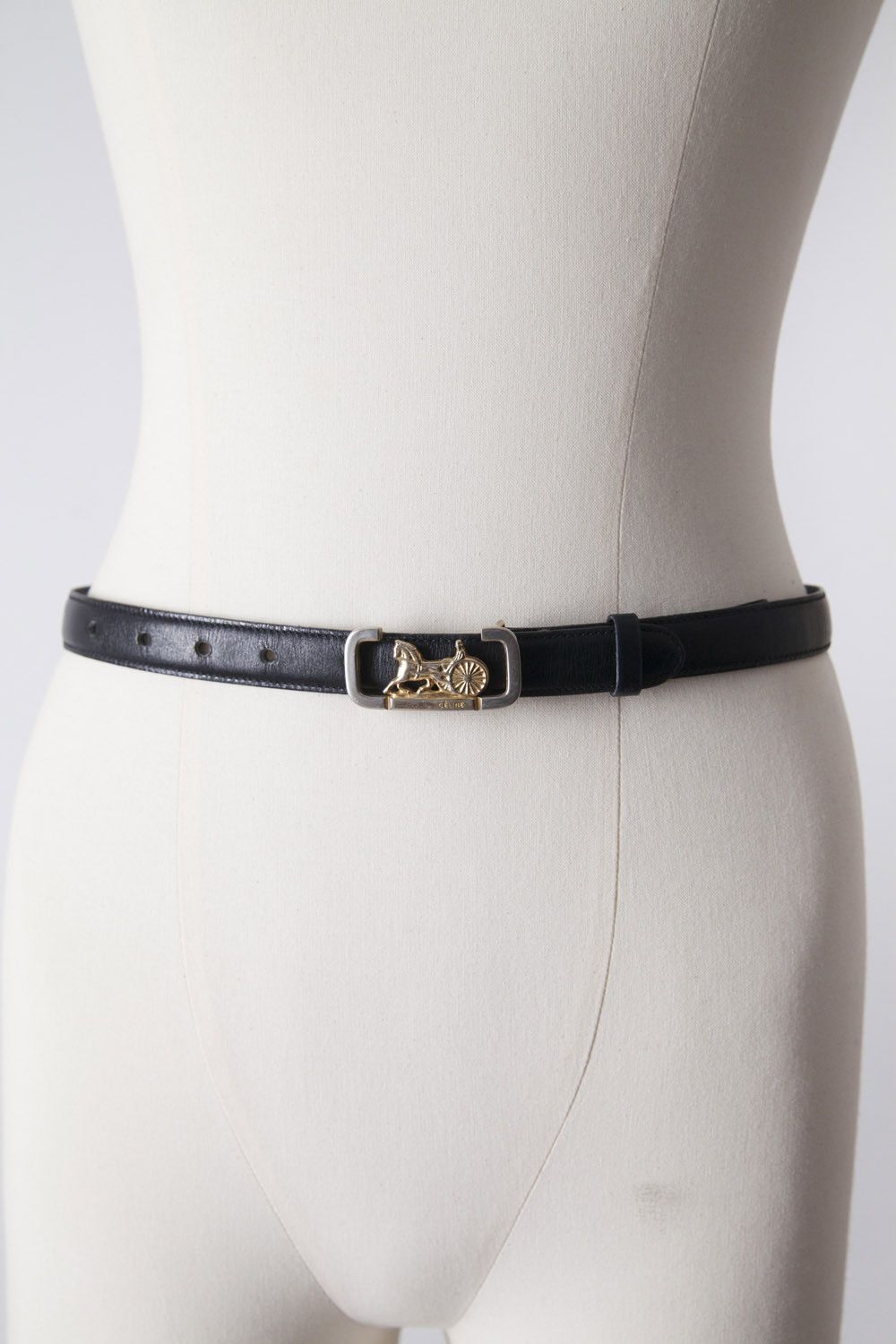 Celine Vintage 1980's micro carriage Céline belt Size ONE SIZE - 2 Thumbnail