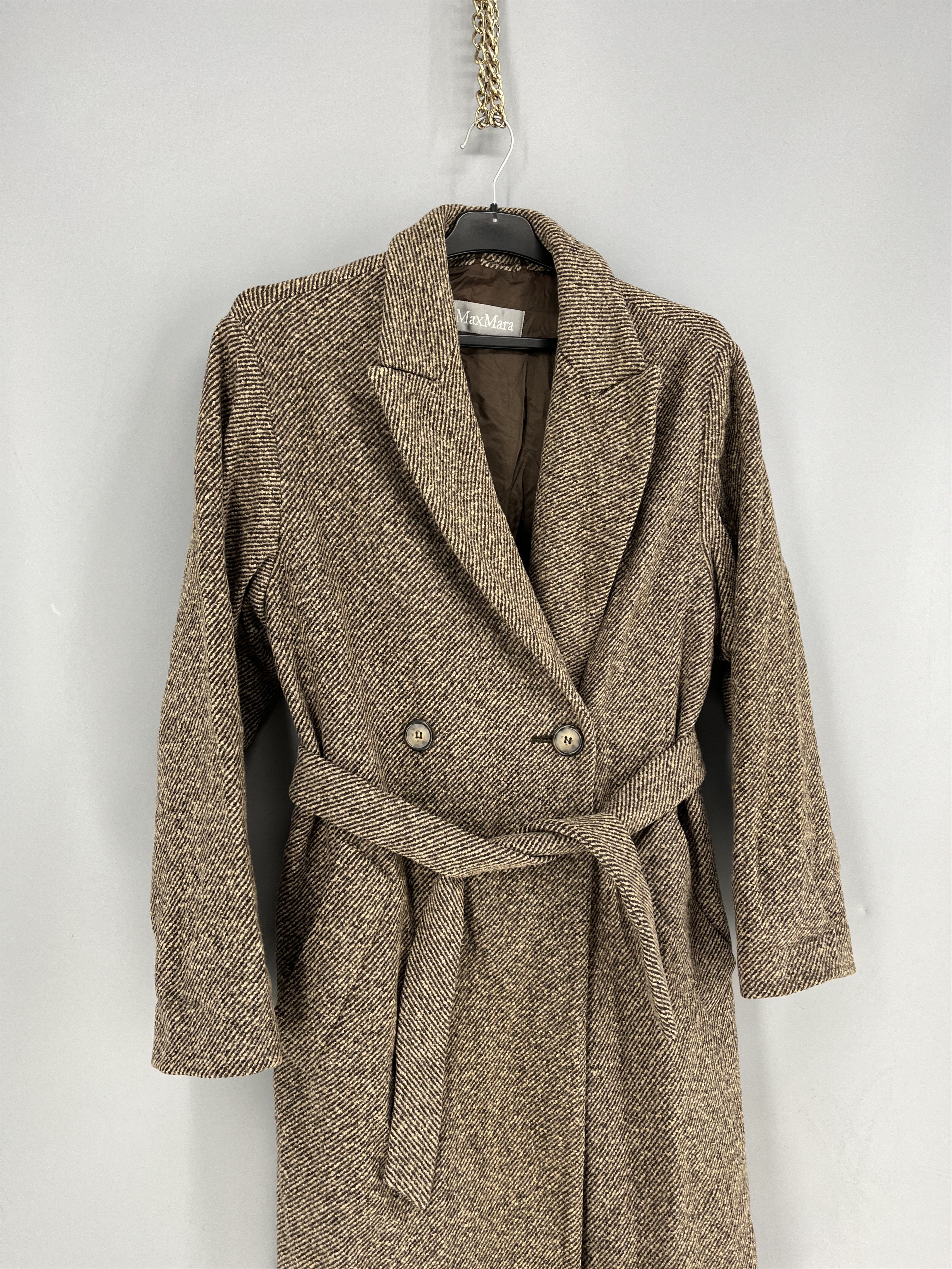 Max Mara MaxMara Cashmere Wool Blend Coat Size 6 Camel Long Overcoat Size S / US 4 / IT 40 - 4 Thumbnail