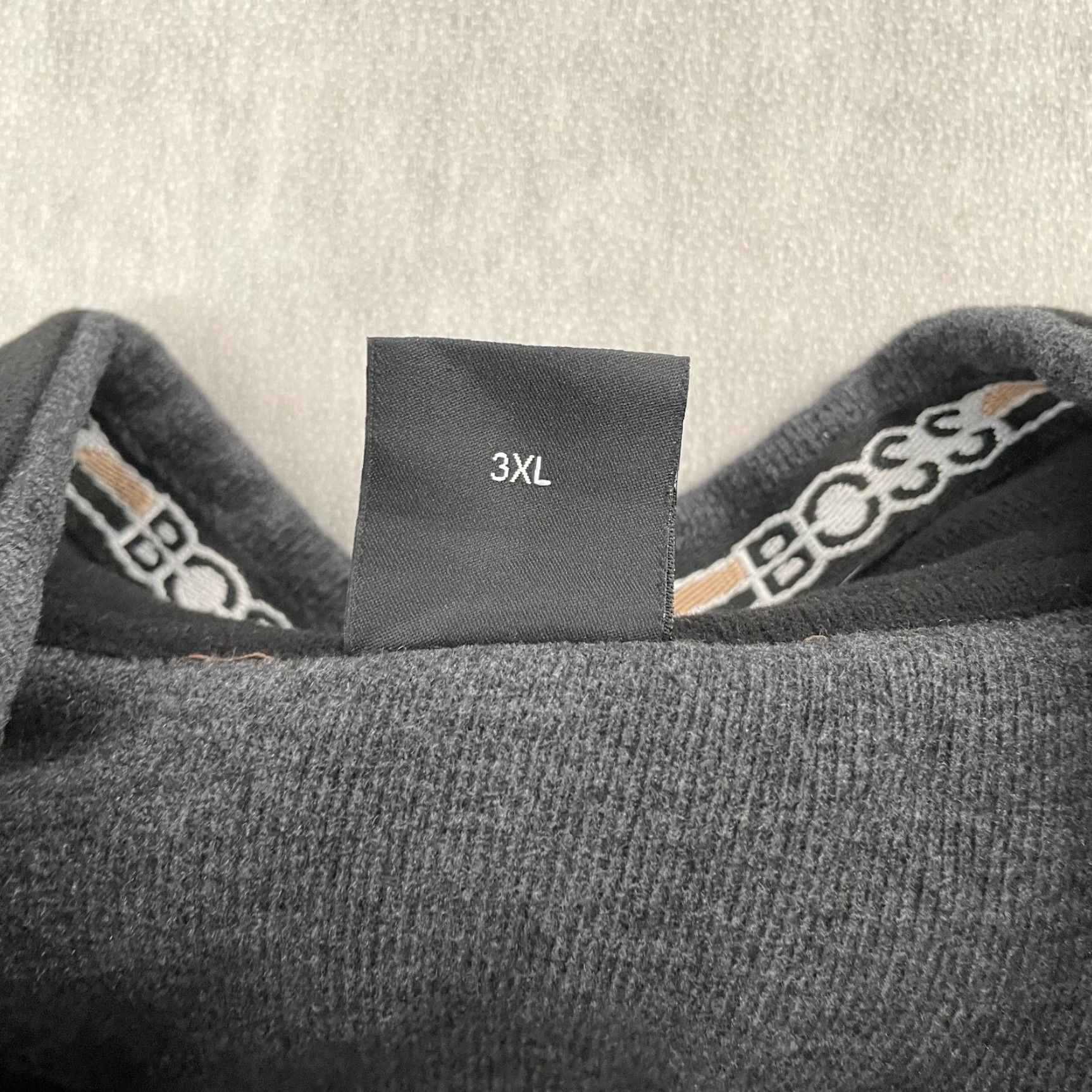 Hugo Boss Hugo Boss Sweater Adult 3XL Black 1/4 Zip Pullover Logo Mens XXXL Size US XXL / EU 58 / 5 - 5 Thumbnail
