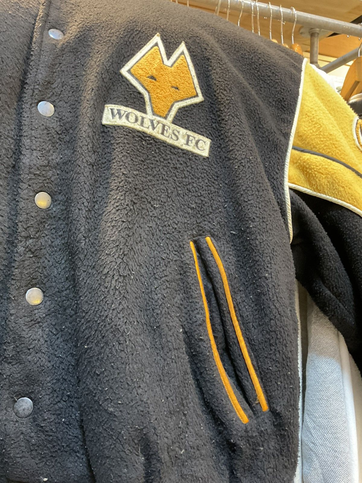 Raised By Wolves × Vintage Rare Vintage 1992 Wolves Hampton Wanderers Bomber Jacket Size US S / EU 44-46 / 1 - 6 Thumbnail