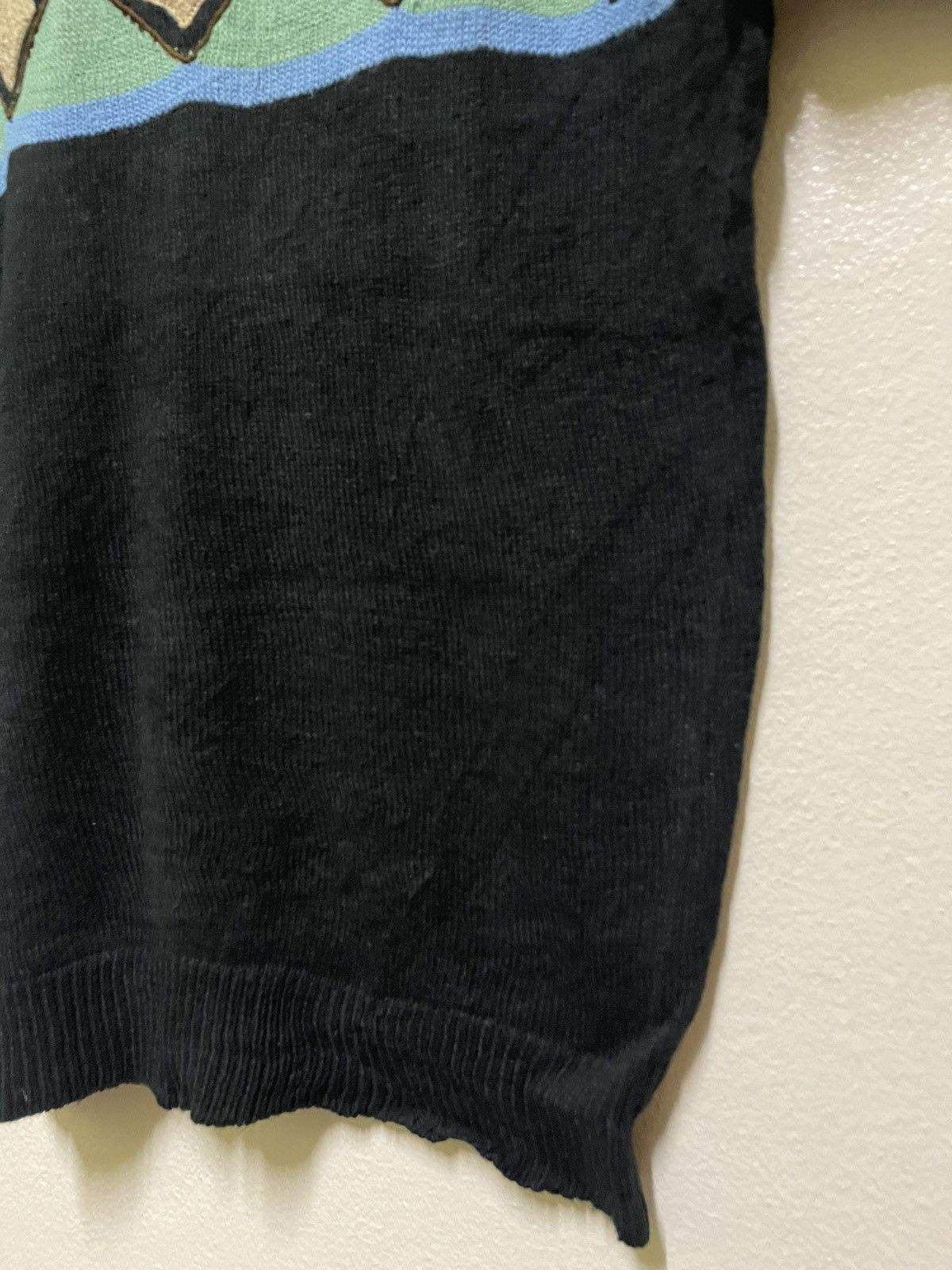 Japanese Brand × Kansai Yamamoto × Vintage Kansai Man Knit Shirt Sleeve Japan Size US S / EU 44-46 / 1 - 6 Thumbnail