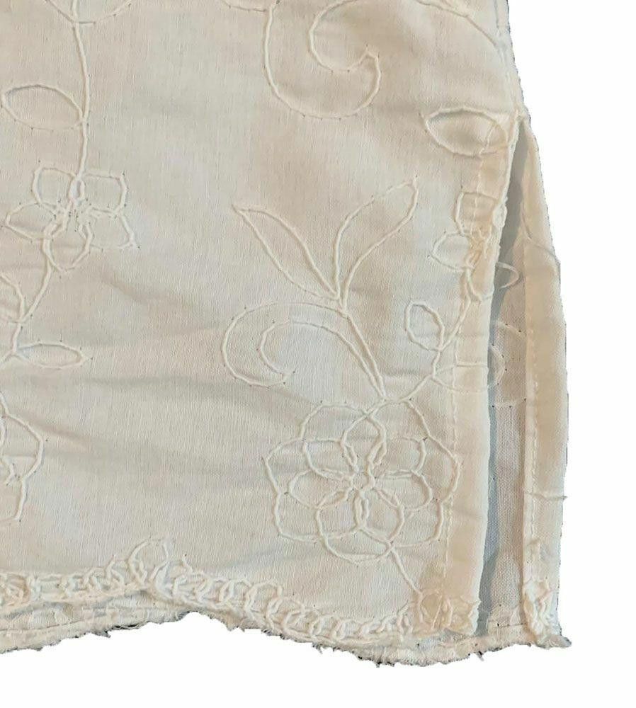 Designer Pre Owned White Hand Made Blouse L Size L / US 10 / IT 46 - 4 Thumbnail