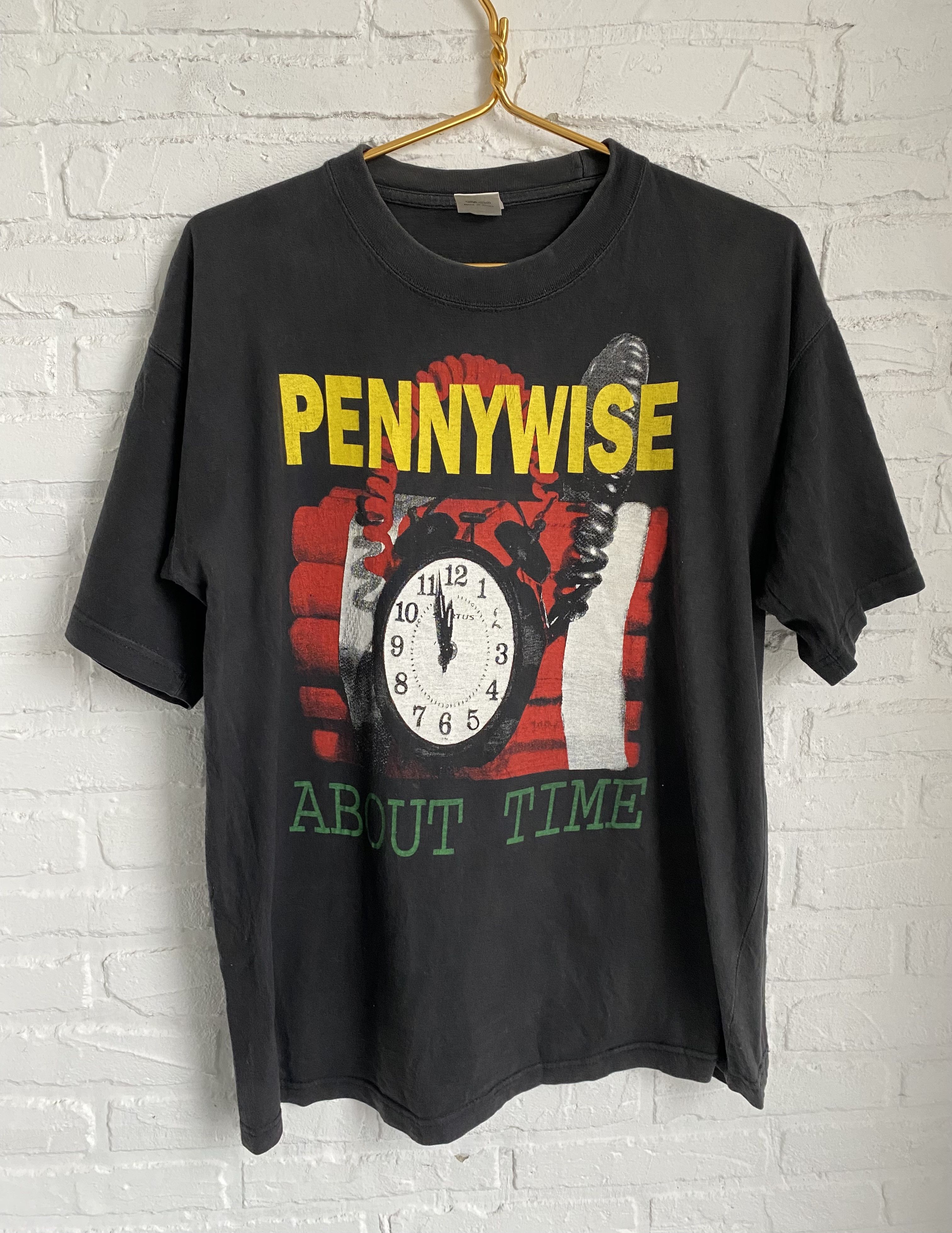 Band Tees × Vintage Vintage 90s Pennywise about time t-shirt Size US XL / EU 56 / 4 - 1 Thumbnail