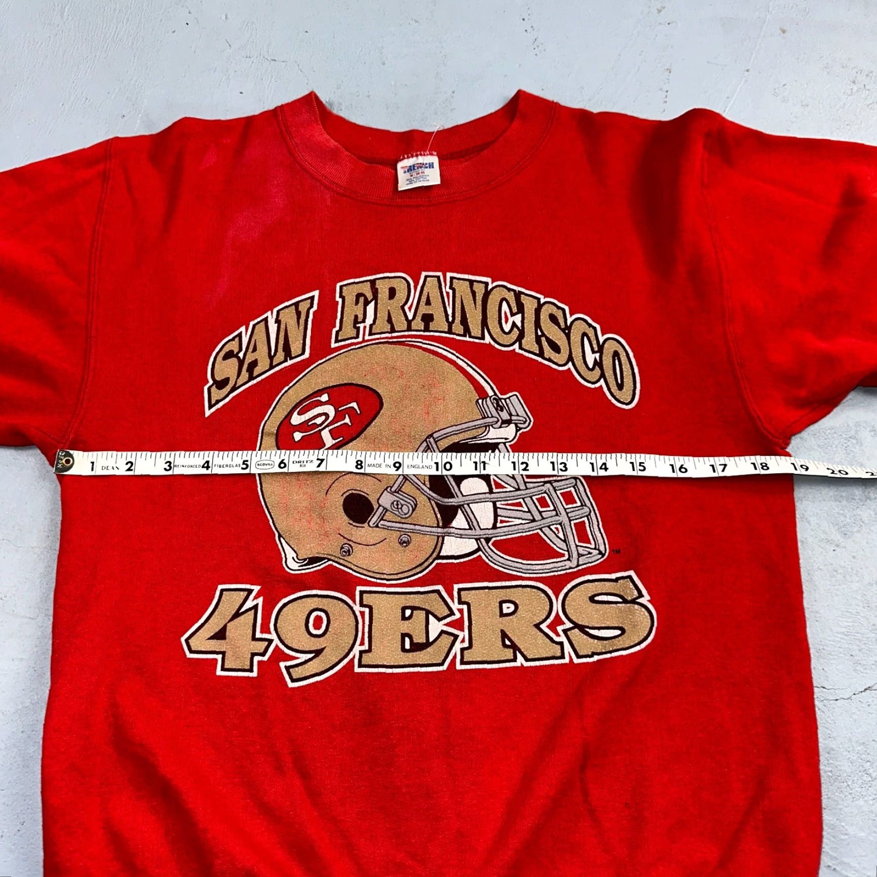 Vintage VINTAGE Trench Sweatshirt San Francisco 49ers Red Crewneck Long Sleeve M Adult Mens 80s Size US M / EU 48-50 / 2 - 7 Thumbnail