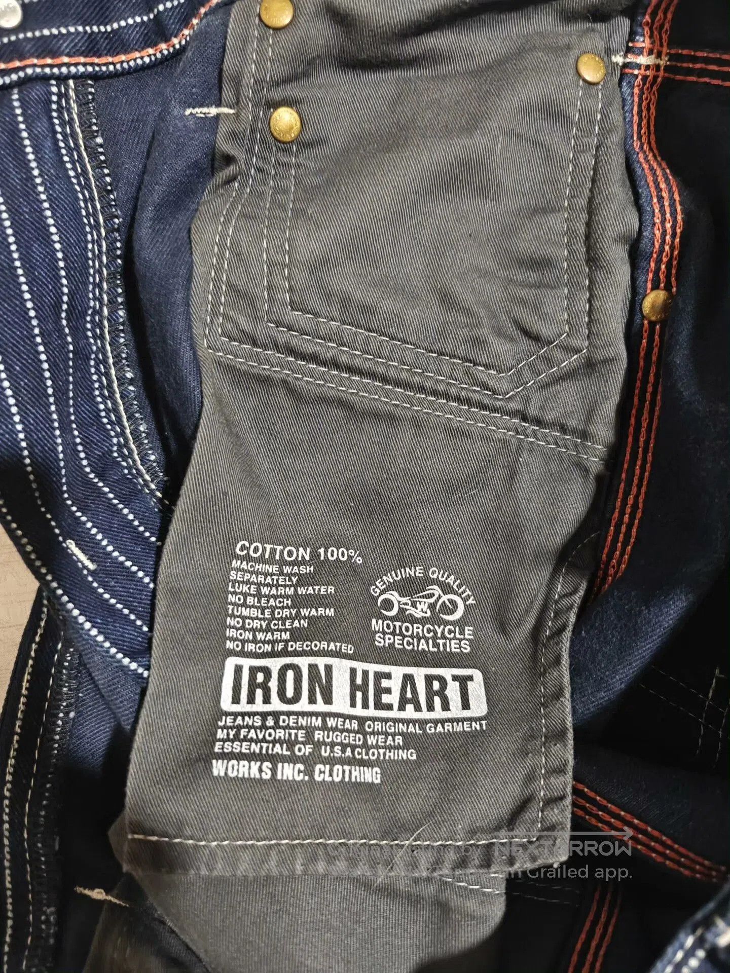 Iron Heart Iron Heart 814 12oz High-Waist Painter Pants. Size US 30 / EU 46 - 9 Thumbnail