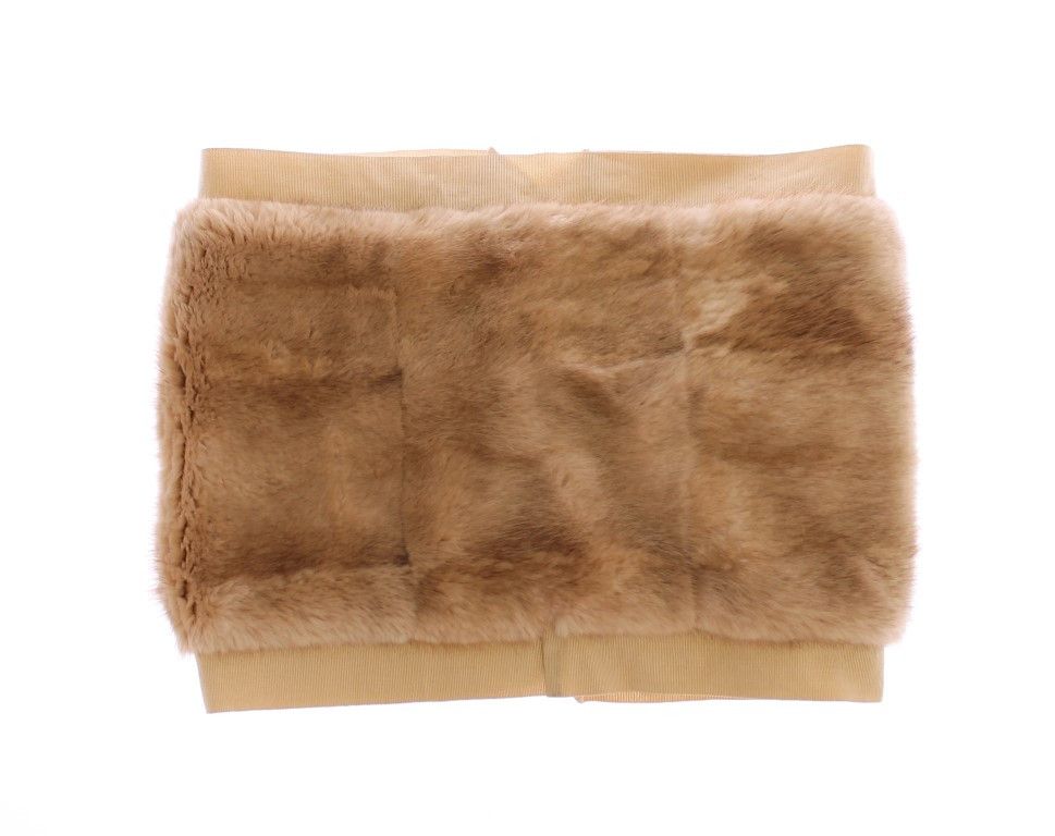 Dolce & Gabbana Exclusive Beige MINK Fur Scarf Women's Wrap Size ONE SIZE - 1 Thumbnail