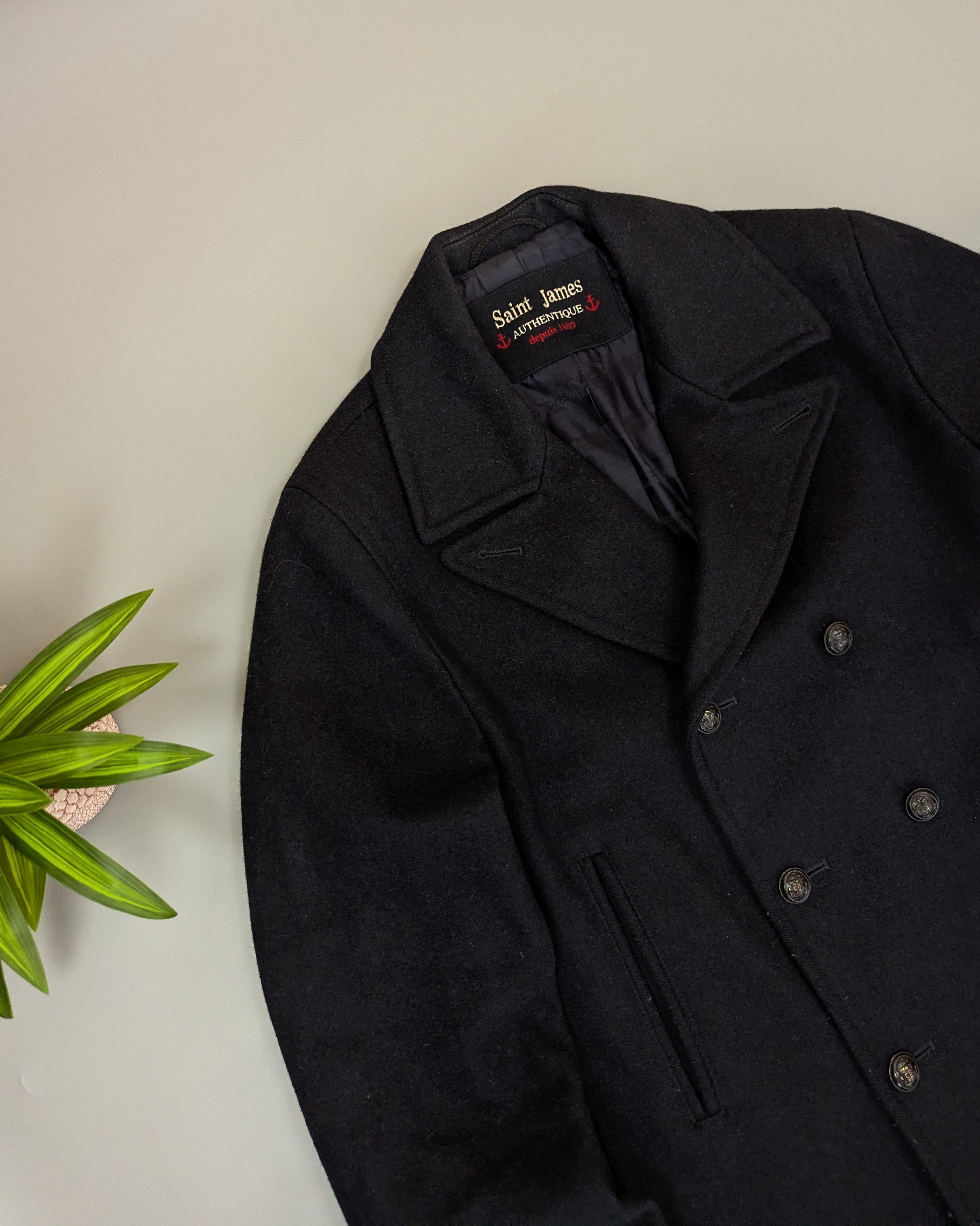 Saint James Saint James Vintage Galion Wool Coat French Nautical Jacket Size US M / EU 48-50 / 2 - 4 Thumbnail