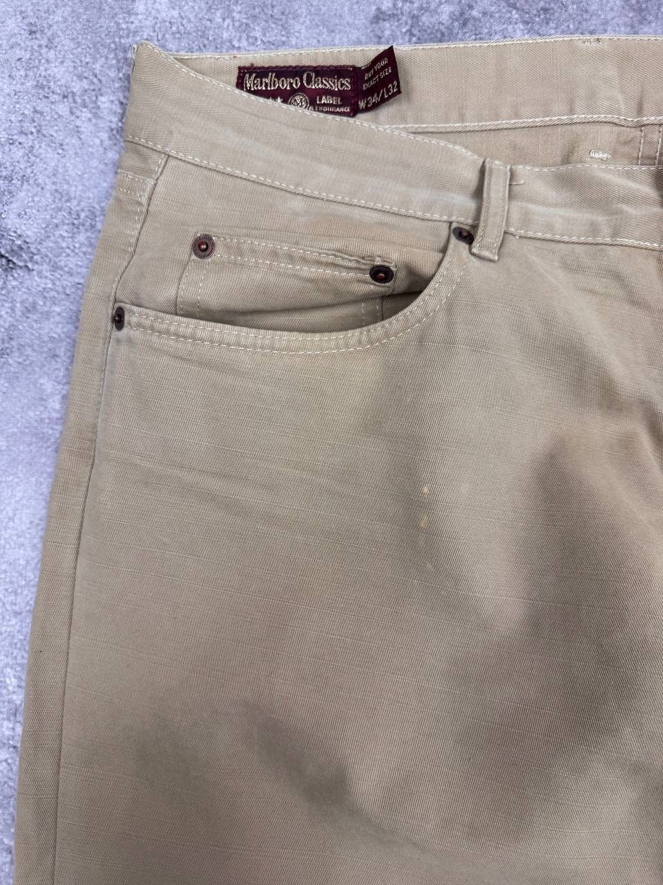 Marlboro Classics Marlboro Classics Men Pants Beige Straight Size W34 Size US 34 / EU 50 - 8 Thumbnail