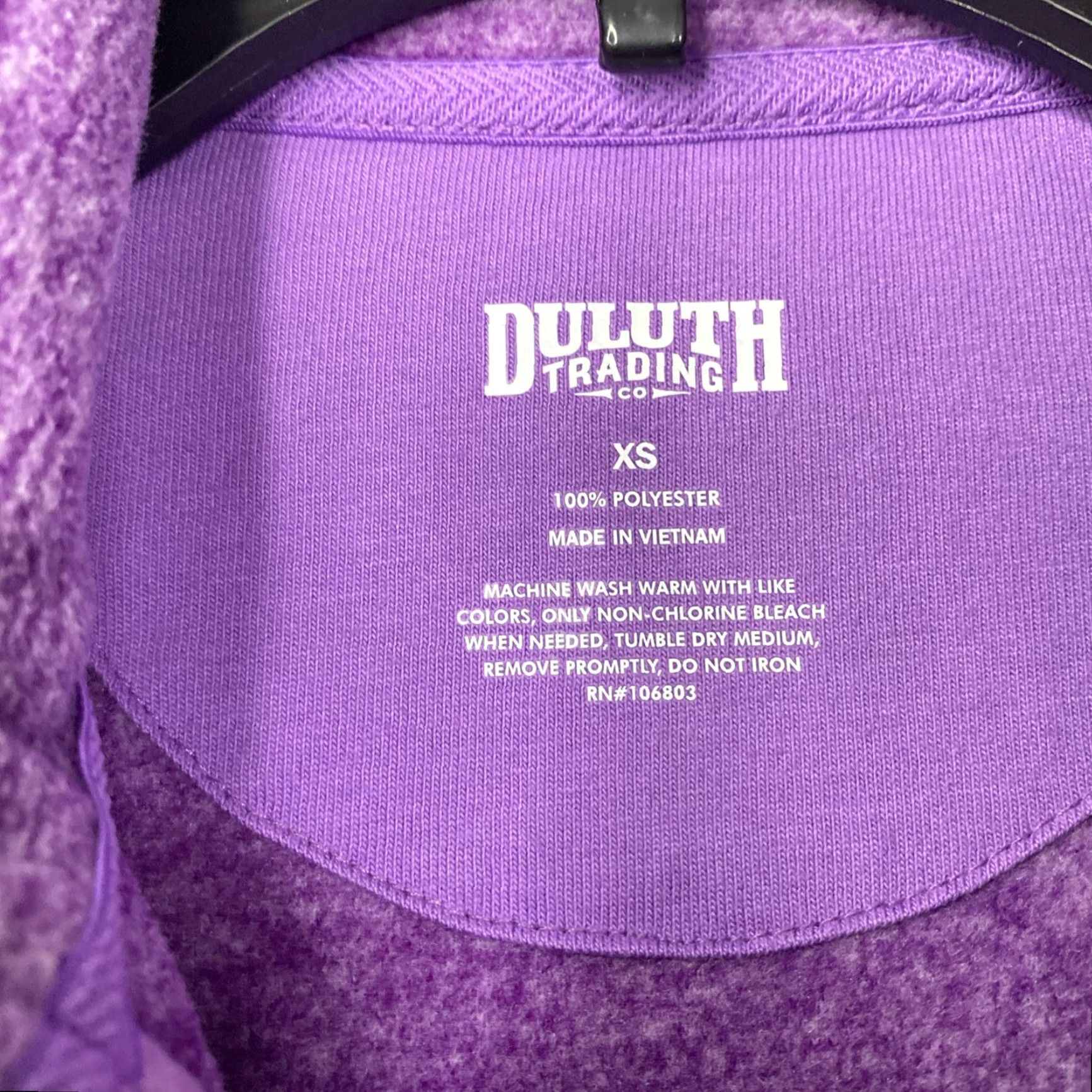 Duluth Trading Company Duluth Trading Co Purple Full Zip Fleece Jacket XS Women Short 19X27 Pockets Solid Jacket Fall Winter Spring Size XS / US 0-2 / IT 36-38 - 3 Thumbnail
