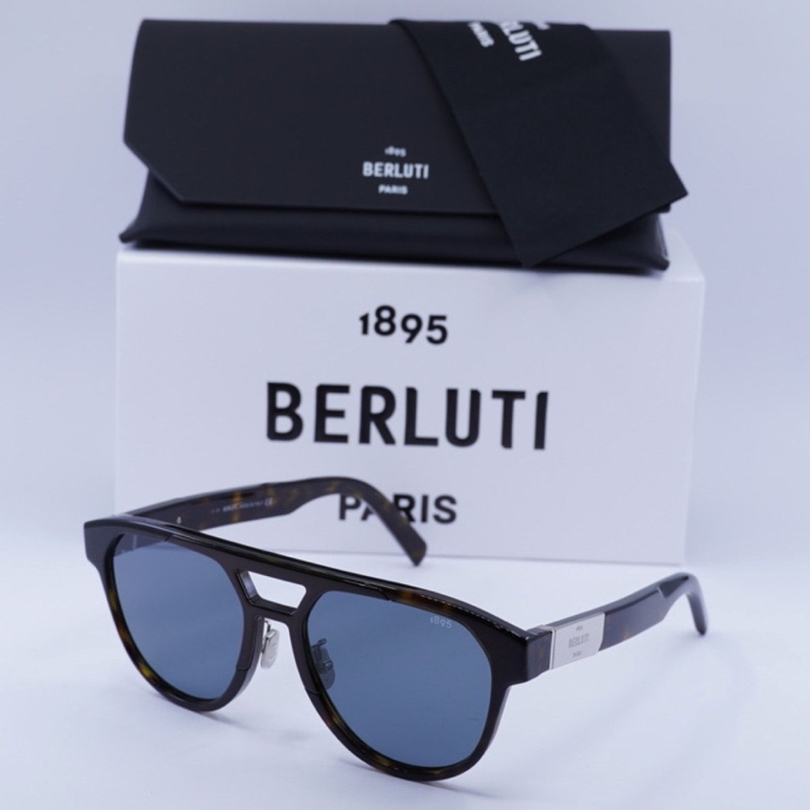 Berluti New! Berluti BL40002U 52V Sunglasses with Blue Lenses Size ONE SIZE - 9 Thumbnail