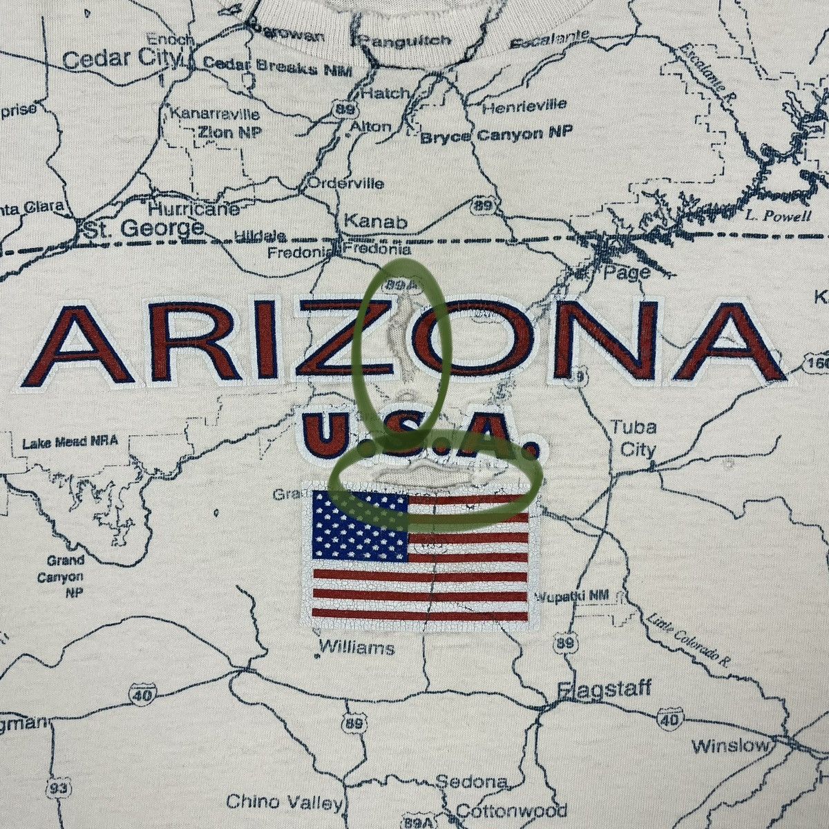 Other Vintage Arizona State Map all over print tee 90’s Size US L / EU 52-54 / 3 - 9 Thumbnail